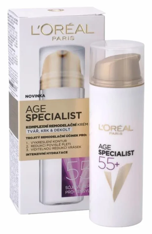 L'Oréal 55+ Complex Cream Care Sculptor For Face, Neck and Décolleté - 50 ml (Oekraïense Verpakking)