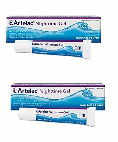 2 x Artelac Nighttime Gel 10 g - Idratazione Profonda Notturna per Secchezza Oculare Persistente
