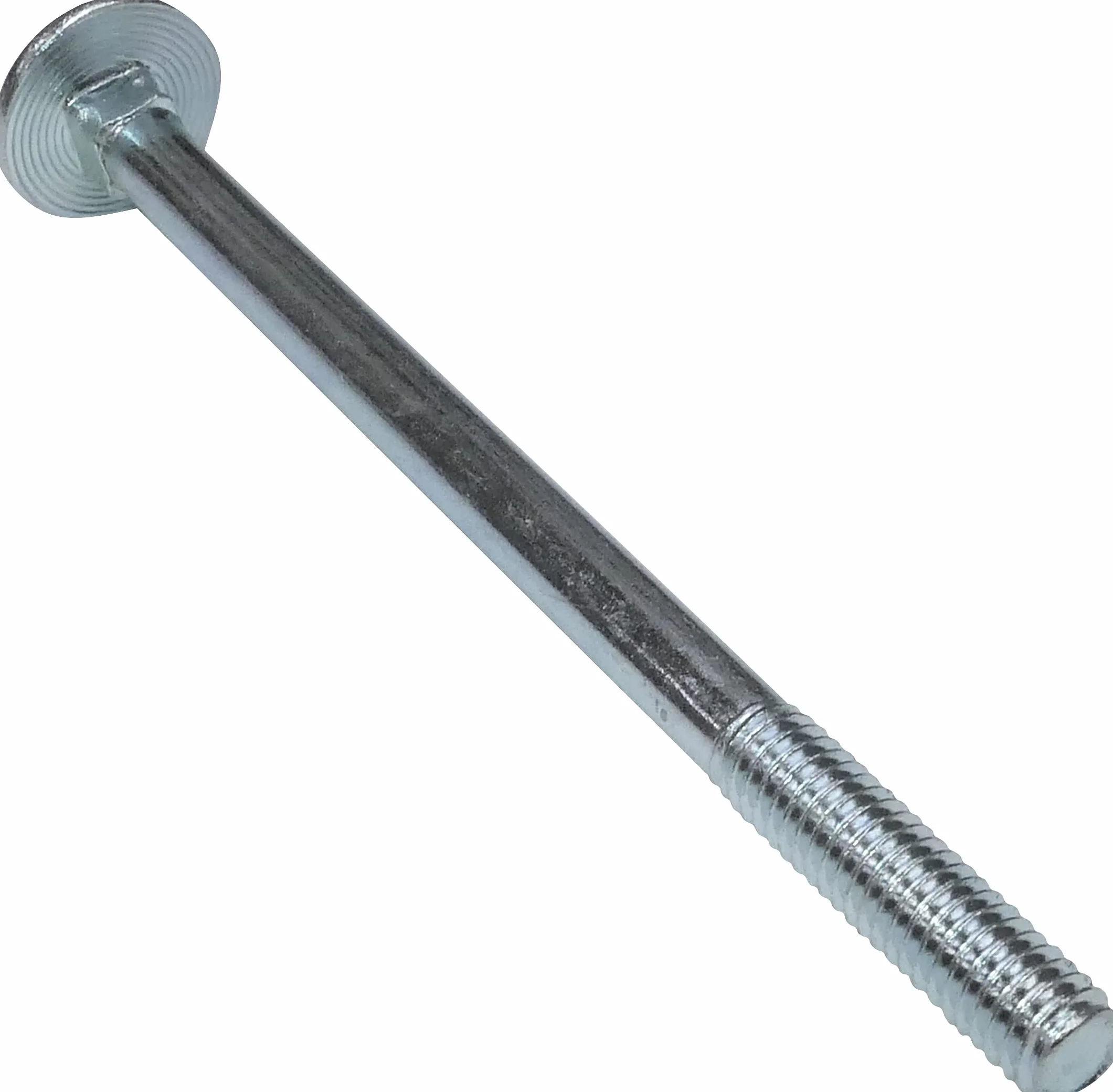 AERZETIX Set di 100 bulloni carrello M6x90mm acciaio zincato DIN 603