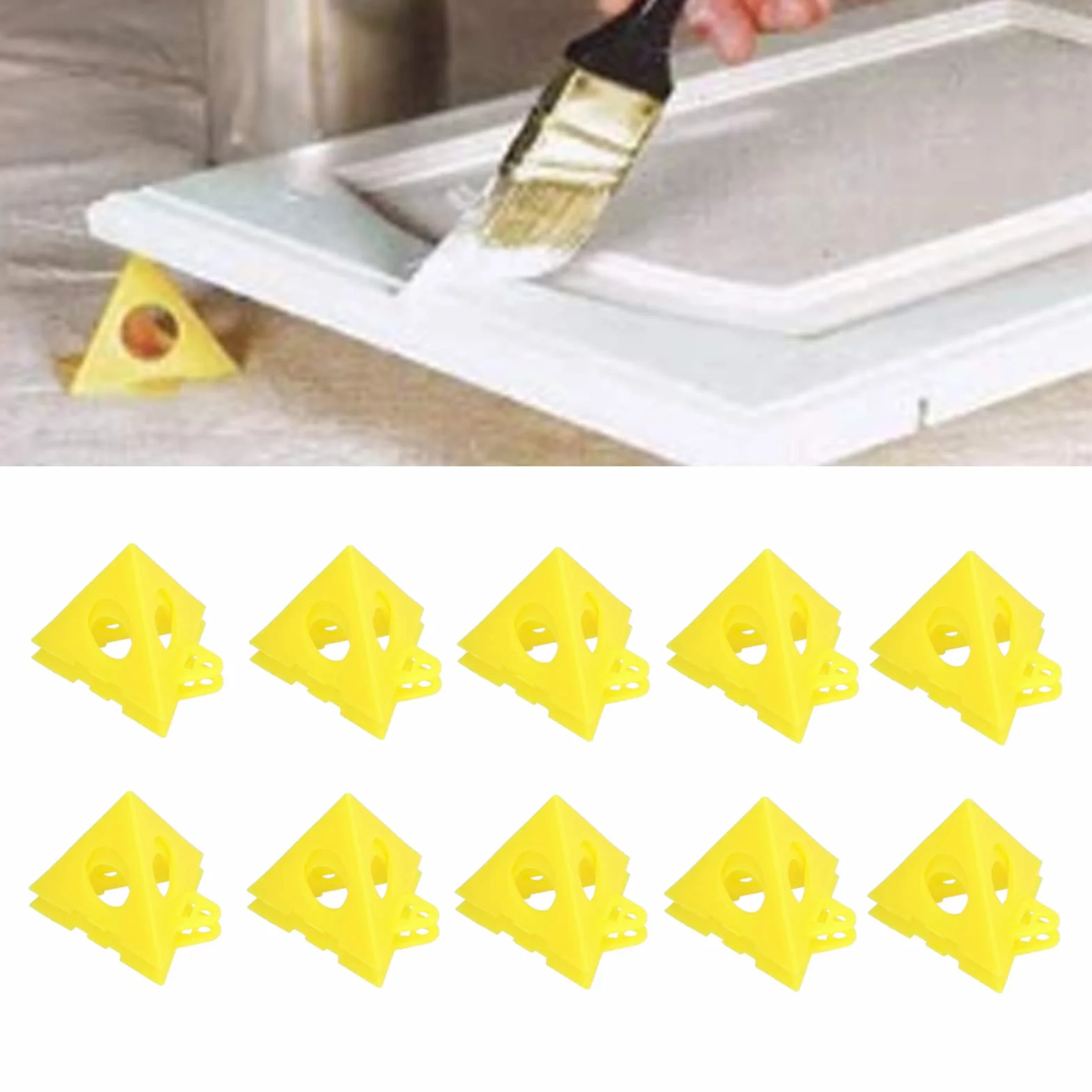 Supporto a Piramide di Pittura 20 Pezzi, Piramide Stand Paint Triangle Stands Alzate Supporti Triangolari in Plastica per Tela