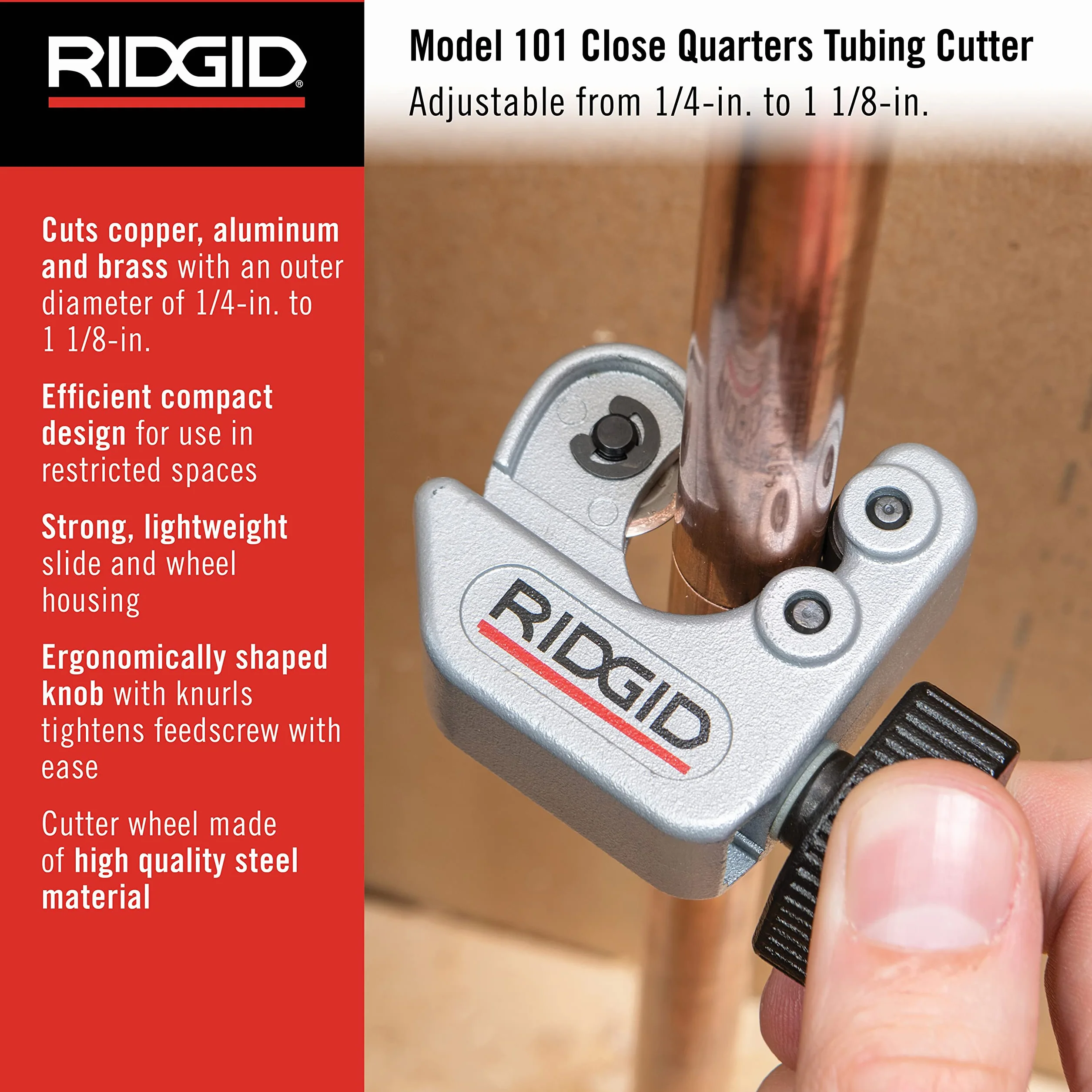 RIDGID 40617 Tagliatubi per spazi ristretti modello 101 6-28,5 mm