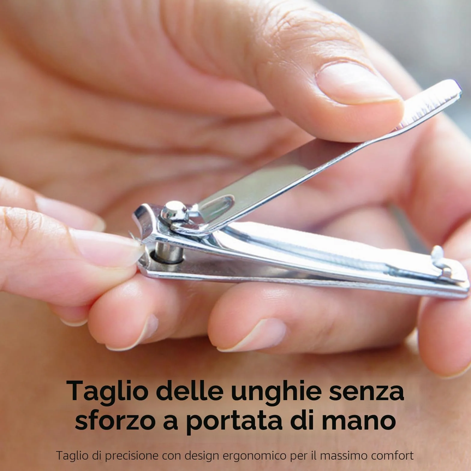SS INSTRUMENTX 1 Pezzo Tagliaunghie Resistente, Acciaio Inossidabile Taglia Unghie per Piedi per Unghie Delle Mani e dei Piedi, Tagliente, Duraturo Tagliaunghie Uomo & Donna