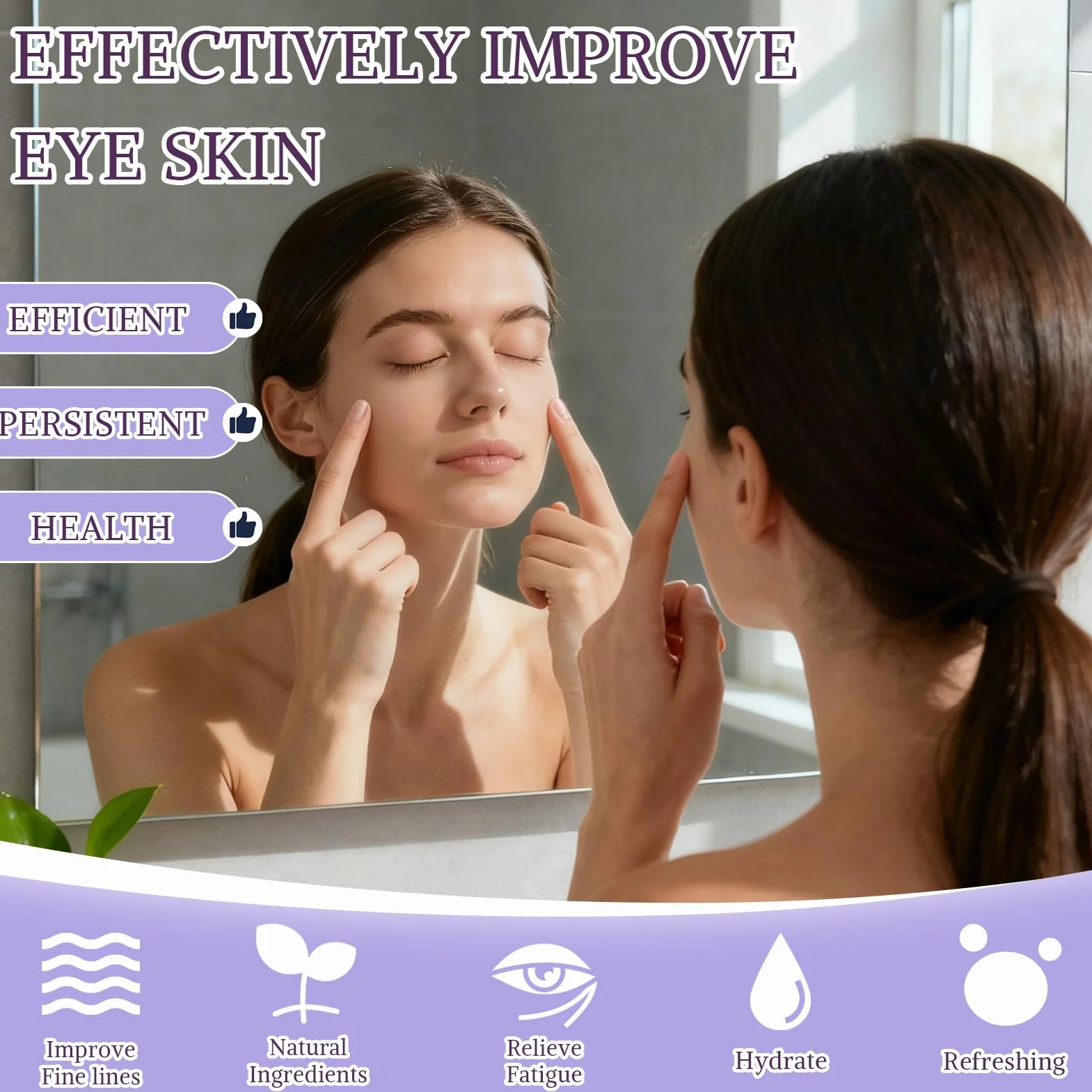 2 Pezzi Retinolo Stick per Occhi, Anti Aging Retinolo Eye Cream, Hydrating Eye Stick, Riduzione Delle Cricche Scure E Delle Borse, Adatto a Tutti i Tipi di Pelle