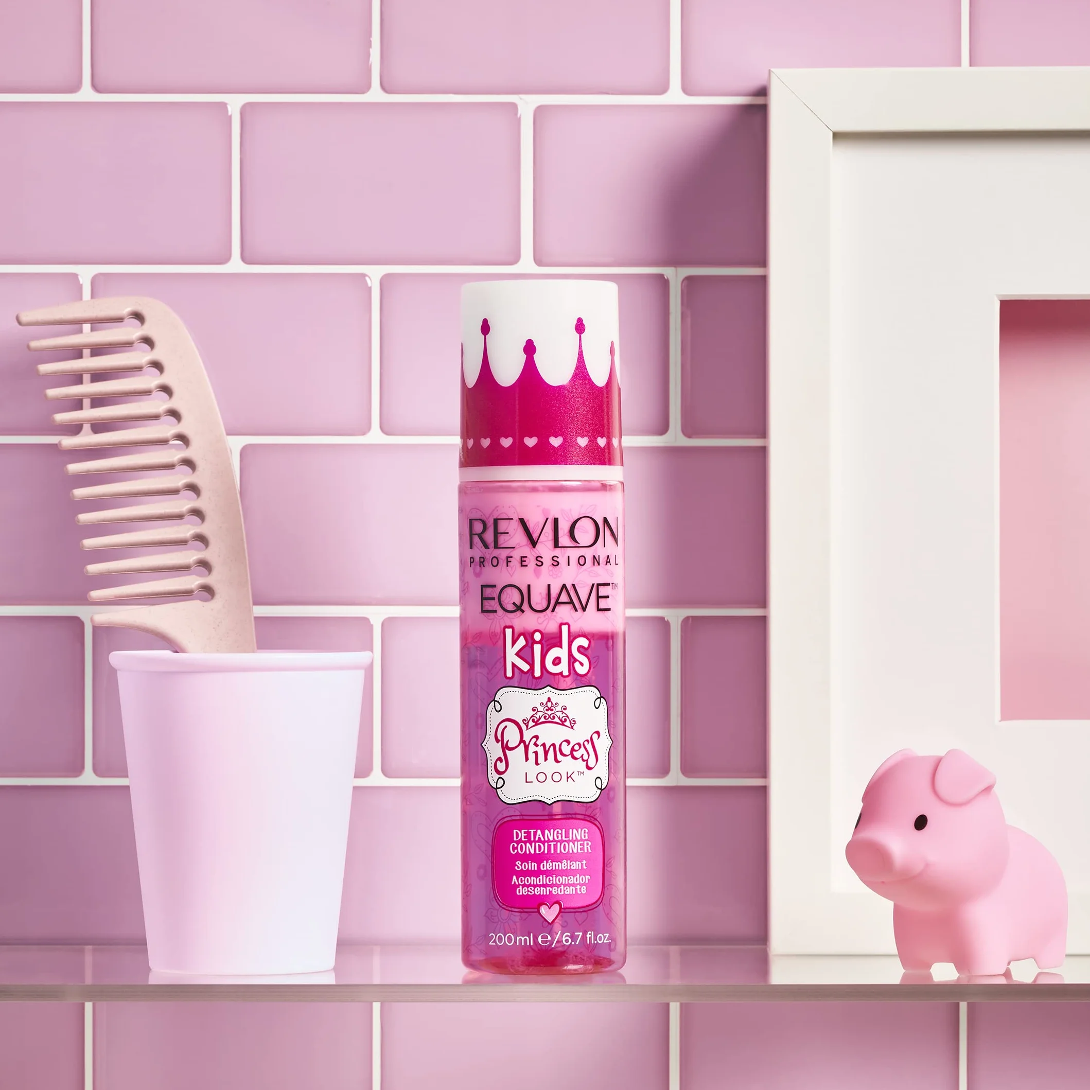 REVLON PROFESSIONAL EQUAVE KIDS PRINCESS LOOK Balsamo Districante, Balsamo Districante per Bambine Senza Risciacquo, 200 ml