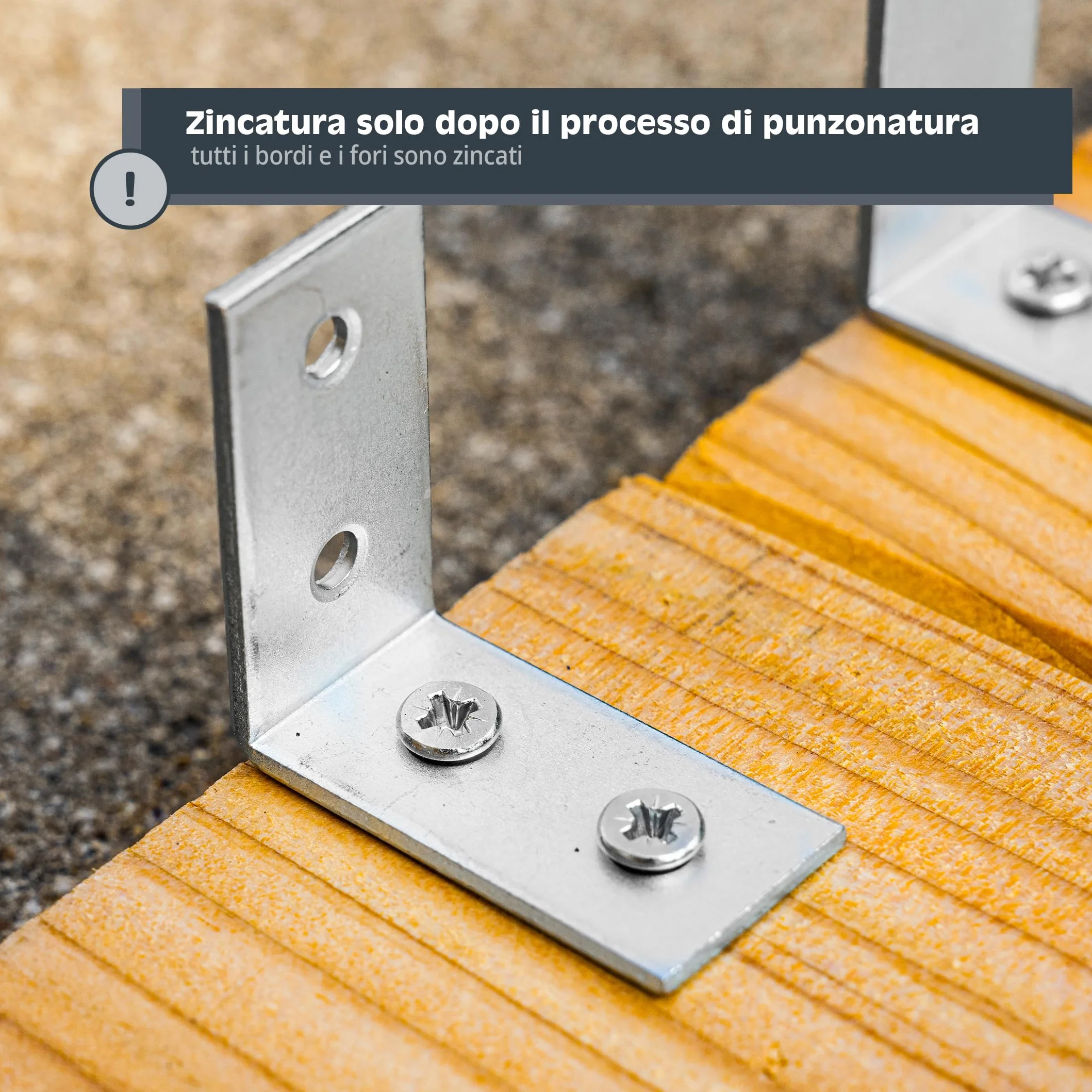 HELPMATE 48 pezzi angolari a sedia 30x30x14 mm acciaio zincato blu per mobili fai da te