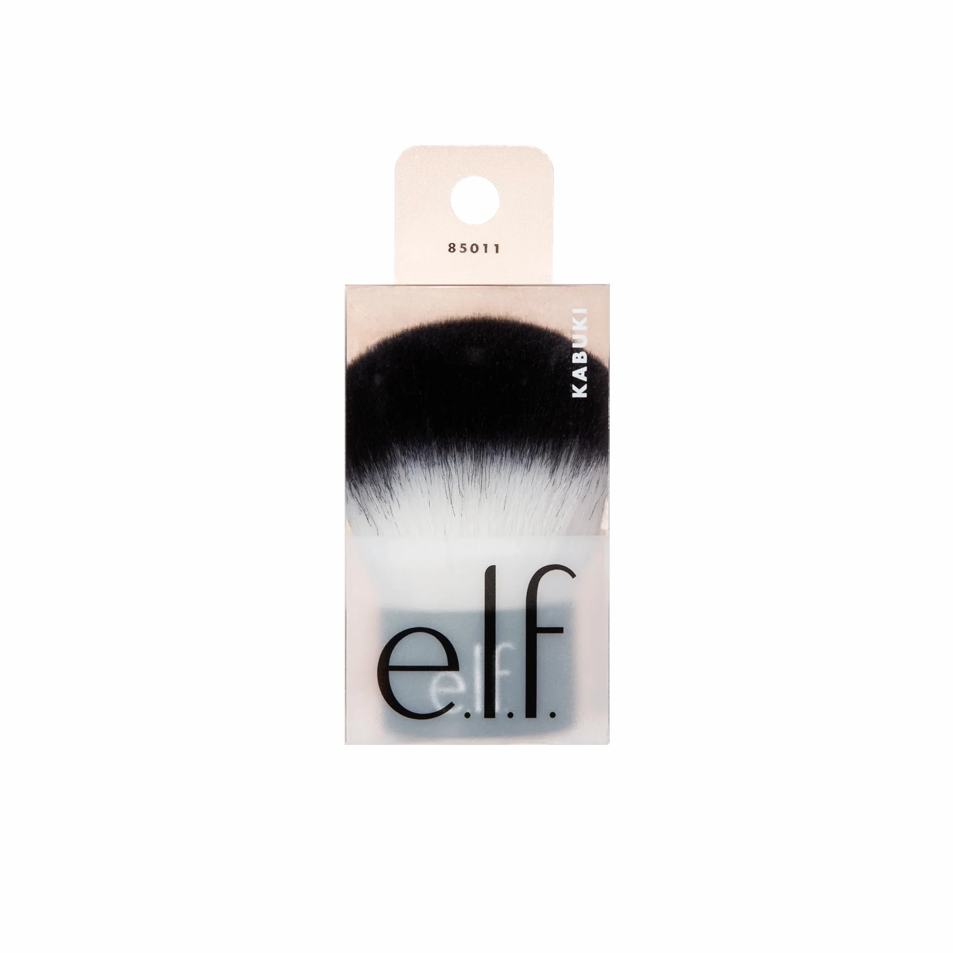 e.l.f. Kabuki Face Brush, setole sintetiche, versatile, compatto, per bronzer, polvere o highlighter, morbido, assorbente, per formule liquide o in polvere, compatto, formato viaggio, 18 g (0,64 oz)