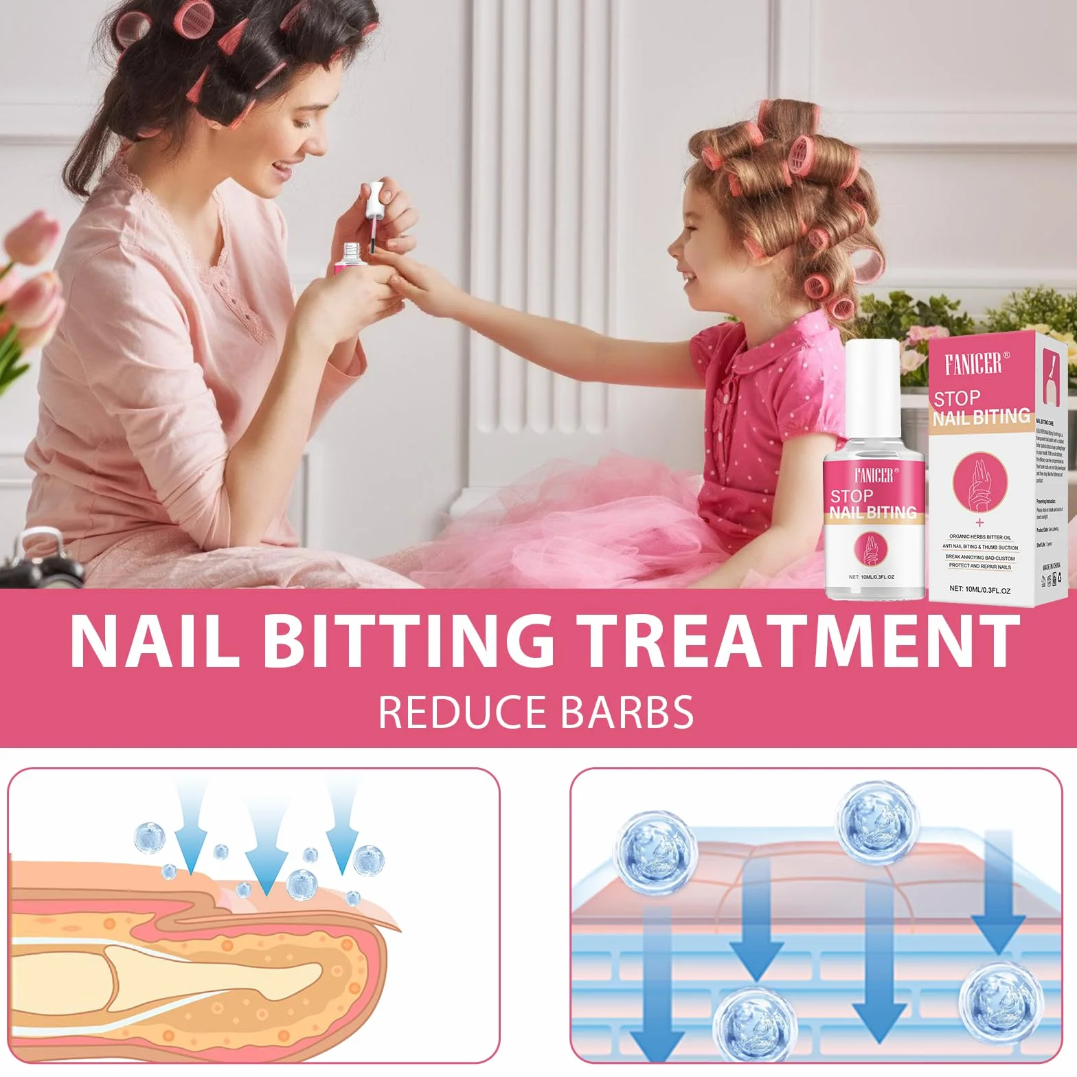 10ml Liquido Stop Per Prevenire La Masticazione, Liquido Anti-Morso, Liquido Per Smettere Di Mangiarsi Le Unghie, Prevenire il Rosicchiamento nei Bambini e negli Adulti, Applicazione Facile
