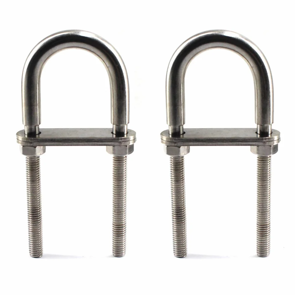 M8x100 U Bolt in 304 Acciaio Inox 2 Pezzi