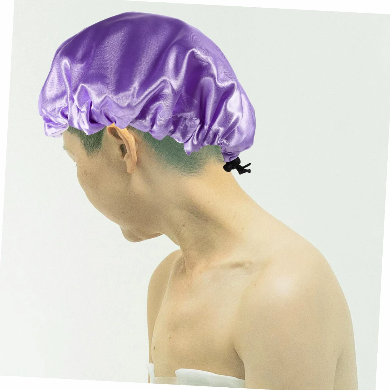 Healeved 6pezzi Cuffie Doccia Impermeabili Per Donna Da Regolabili e Riutilizzabili Per Spa Bagno e Trattamenti Di Bellezza Adatte Lunghi e Ricci
