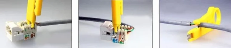 SQUADO Pinza Crimpatrice RJ11 RJ12 RJ45 8P 6P 4P Per Cavo Ethernet Lan Rete Telefono