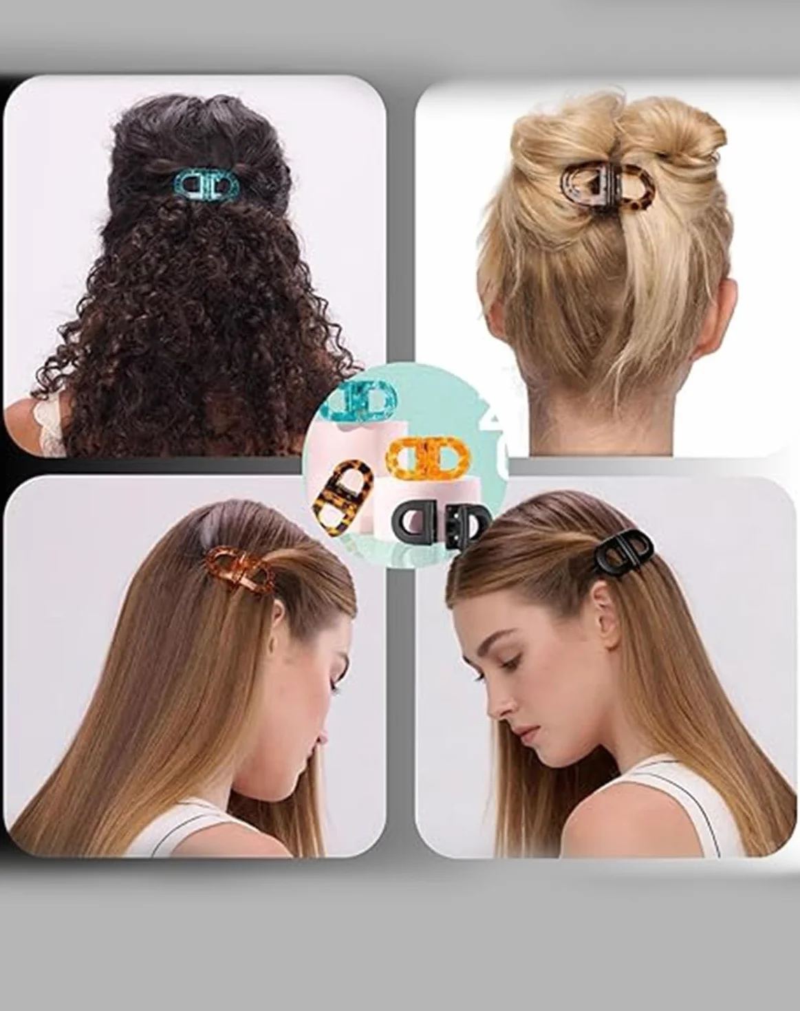 CHANGYUE Set fermagli per capelli magnetici antiscivolo, tenuta forte, clip intelligenti per acconciature facili quotidiane (multicolore)