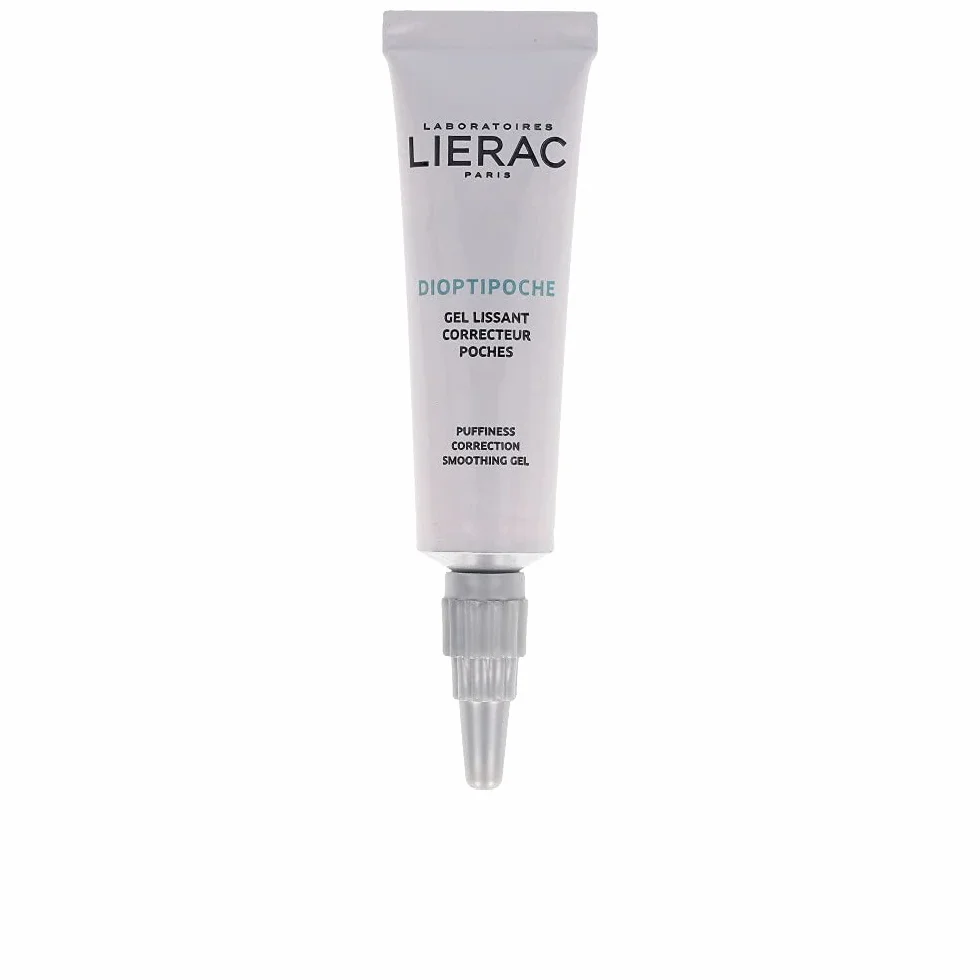 Lierac Dioptipoche Gel Levigante Contorno Occhi, Correzione Borse con Peptidi Anti Luce Blu, Formato da 15 ml
