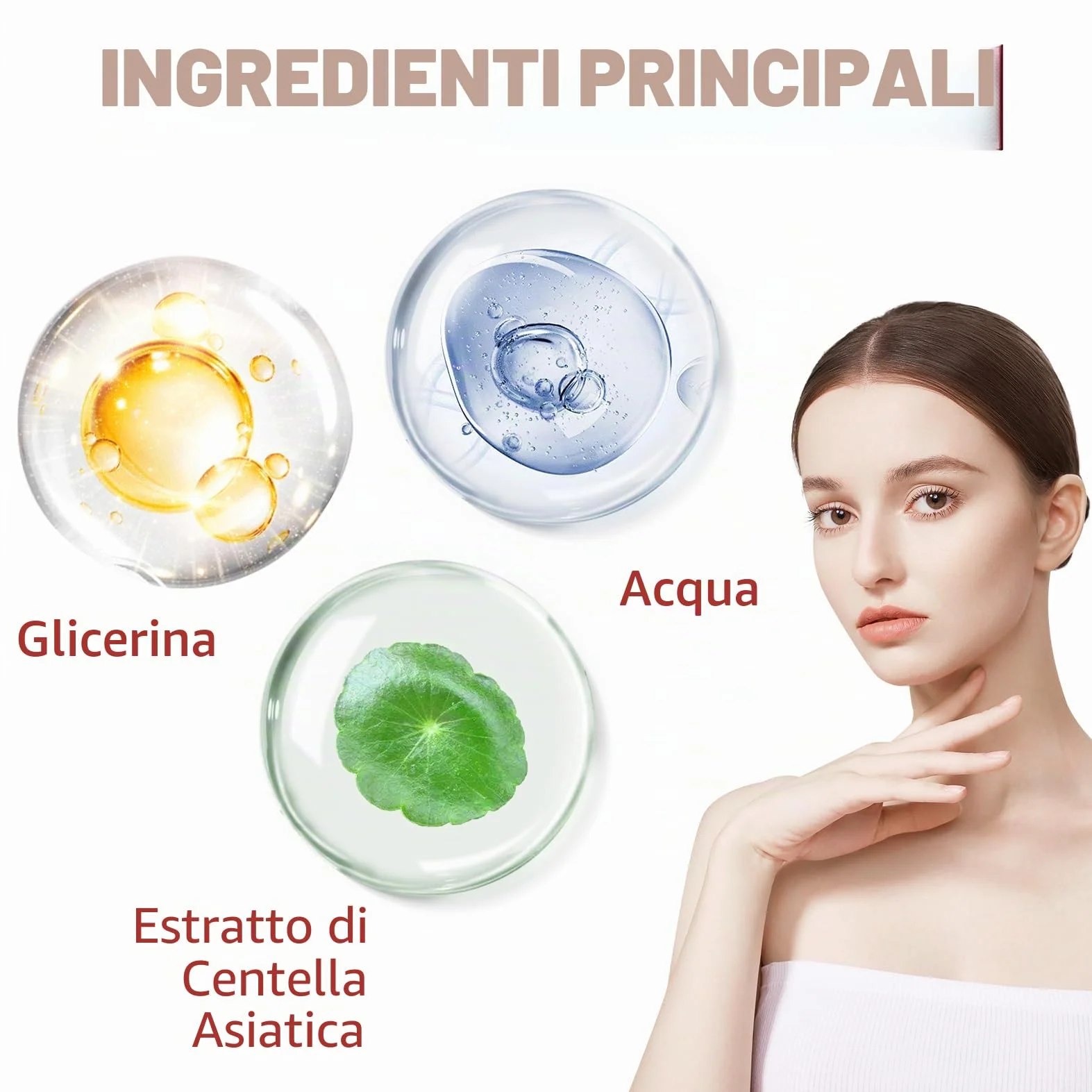 CC Cream Dull Correct, CC Creme cura automatica della carnagione con Centella Asiatica, fondotinta coreana con SPF 25, migliora la carnagione e idrata, impermeabile e durevole