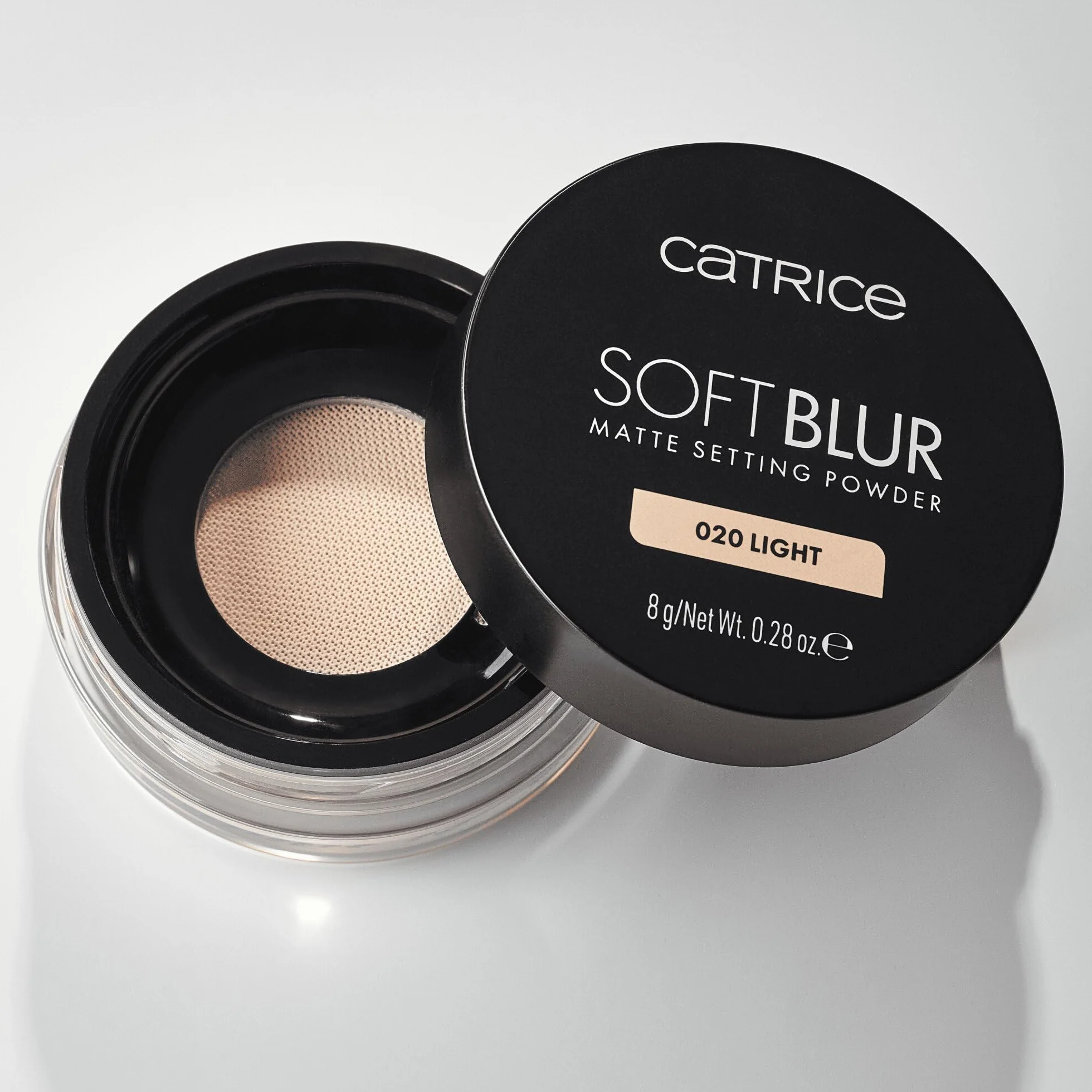 Catrice Soft Blur Matte Setting Powder, lunga durata, opacizzante, rifinitura dei pori, naturale, traslucida (8g)