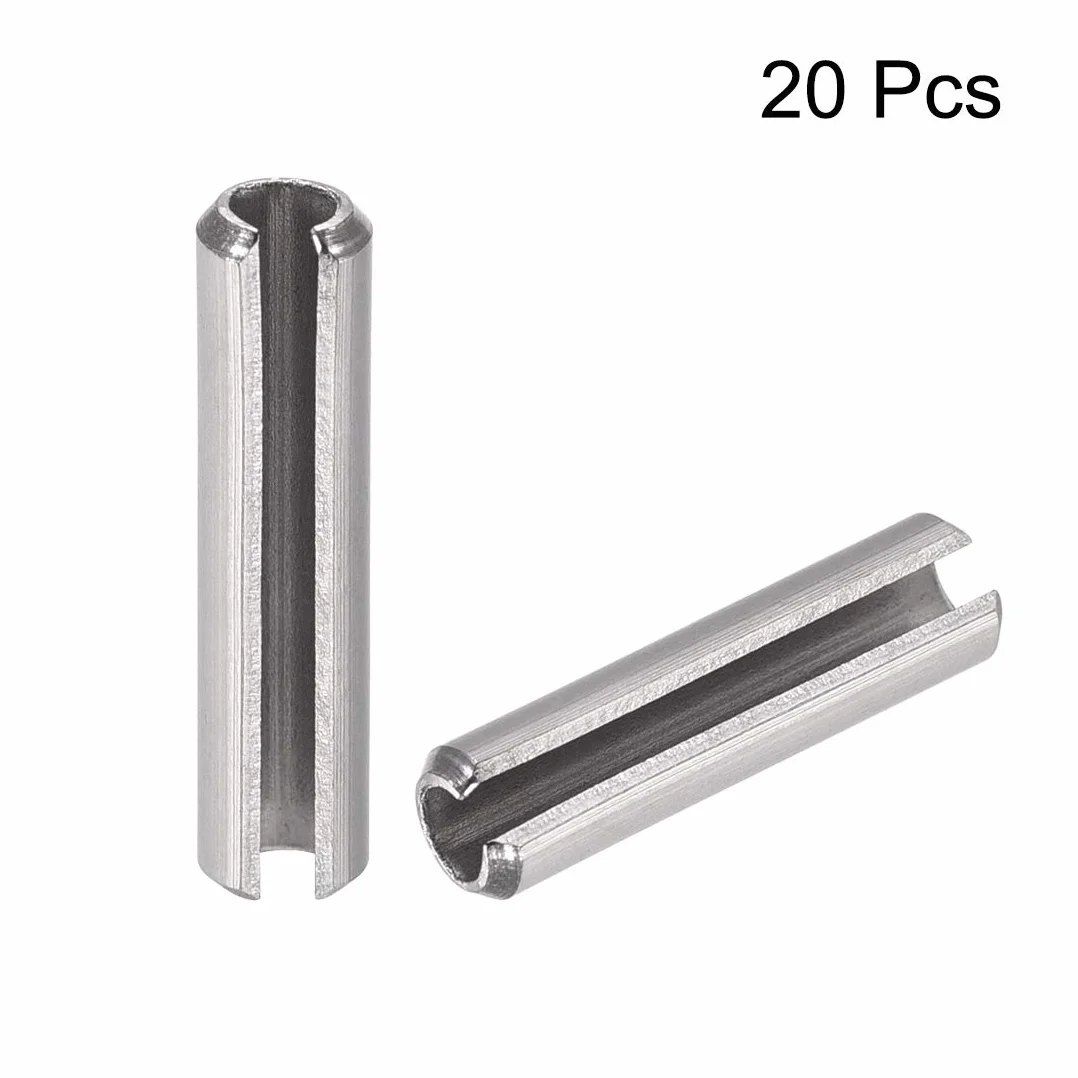 Perni a molla scanalati in acciaio inox 304, M5 x 40 mm, 20 pezzi