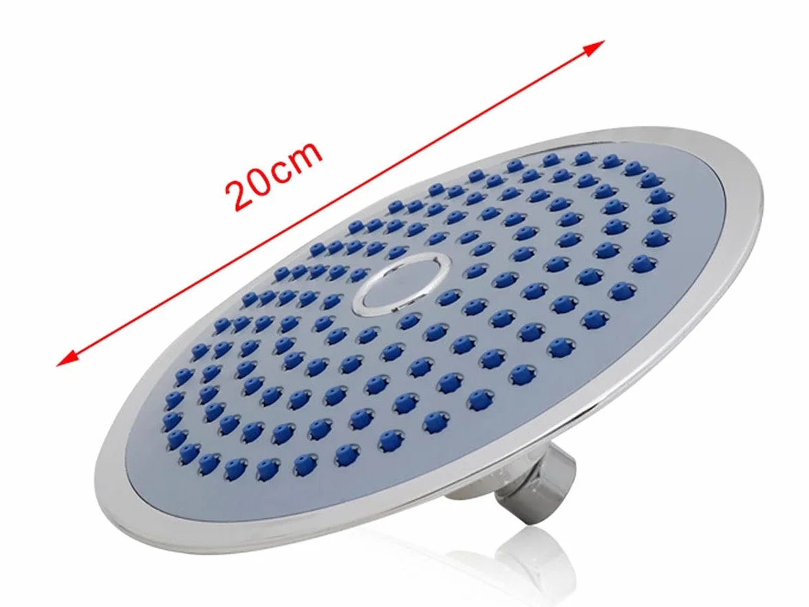 Soffione Doccia Rotondo a Pioggia Alta Pressione Cromato 190cm