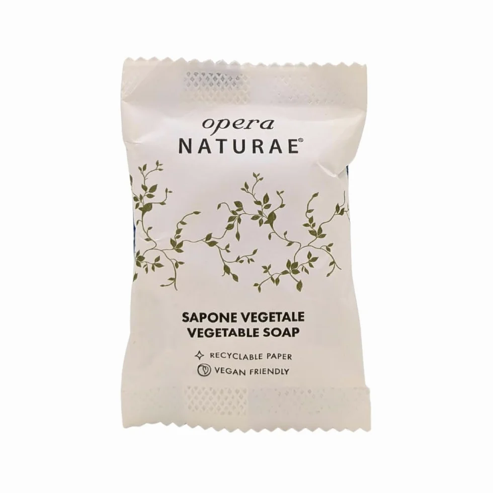 SAPONETTA TONDA A BASE DI SAPONE 100% VEGETALE DALLA PROFUMAZIONE DELICATA - 1 cartone da 300 saponette da 15gr