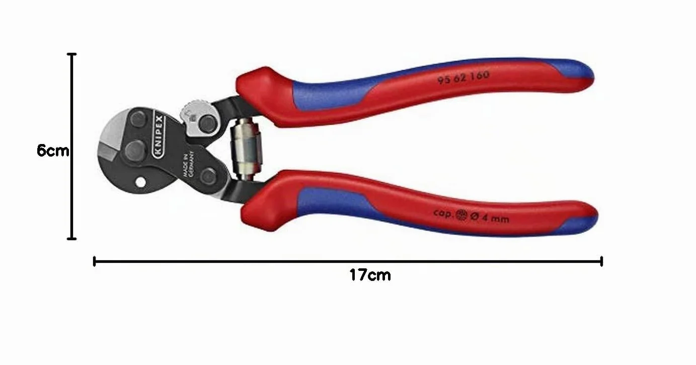 KNIPEX Cesoia per funi in acciaio 160 mm 95 62 160