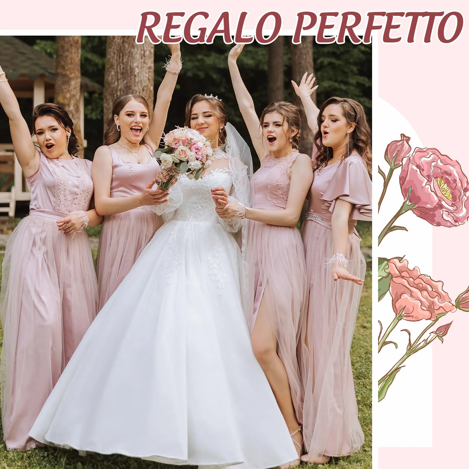 Tenare Set Regalo per Testimone di Nozze Borsa Cosmetica in Tela e Portachiavi con Scritta Vuoi Essere la Mia Testimone Regalo per Damigella d'Onore Rischiesta Proposta Testimone di Nozze