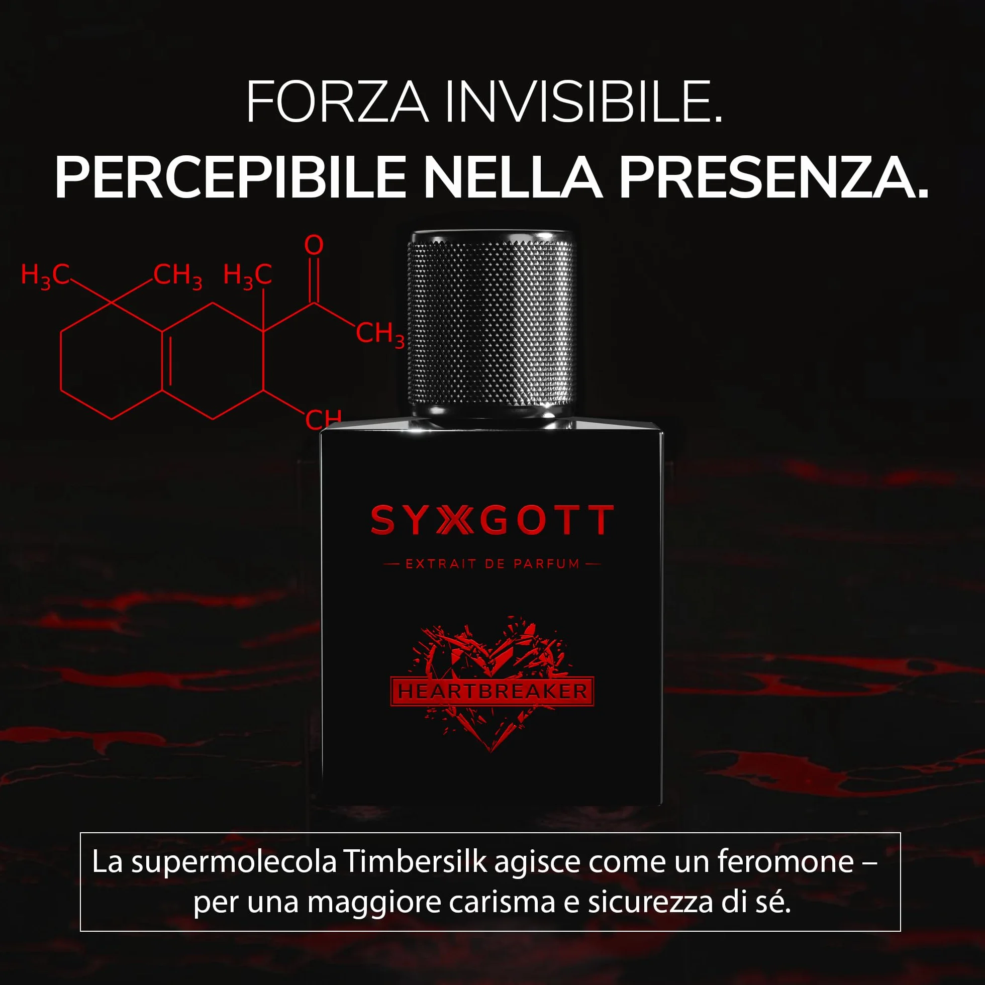 SYXGOTT HEARTBREAKER Profumo da uomo con olio di feromoni | Extrait de Parfum per uomini | Campioncino incluso | intenso, speziato e rinfrescante | Fragranza estiva durevole ideale per tutti i giorni