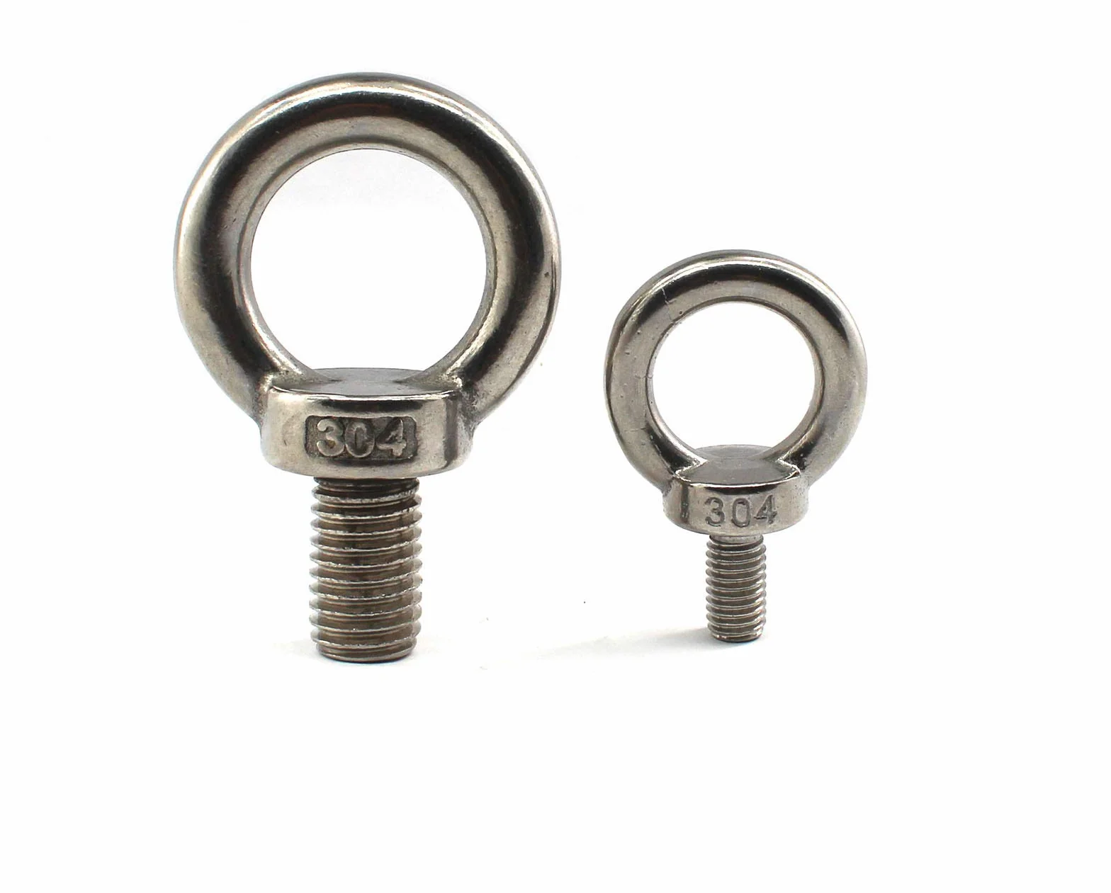 Anello per sollevamento in acciaio inox 304 M6 filettatura allungata 30 mm 8 pezzi