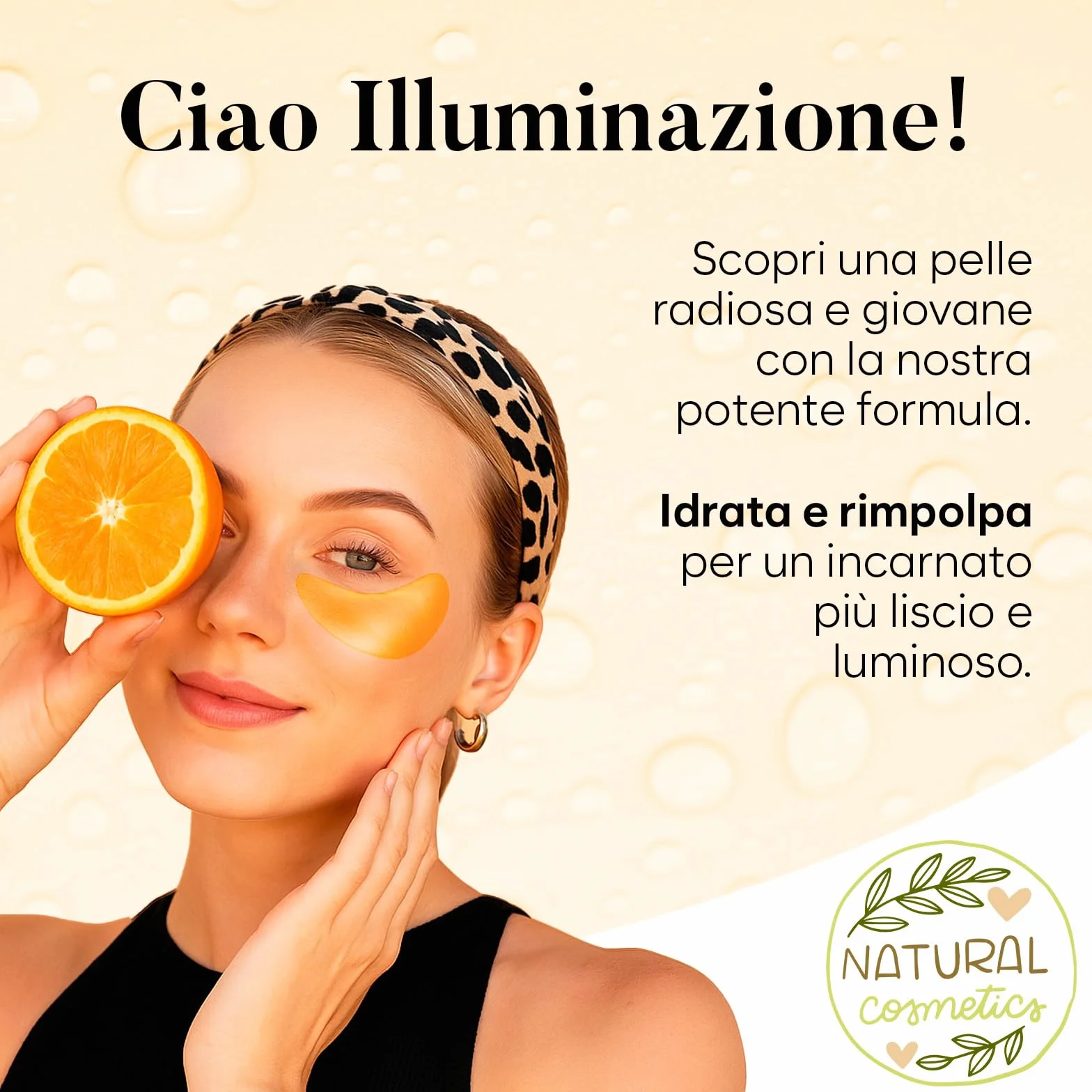 AURAE Patch Occhi, Maschera Occhi con Vitamin C e Caffeina, Patch Occhiaie e Borse, Maschera Occhiaie, Eye Mask per Schiarente e l'idratazione (30 paia)
