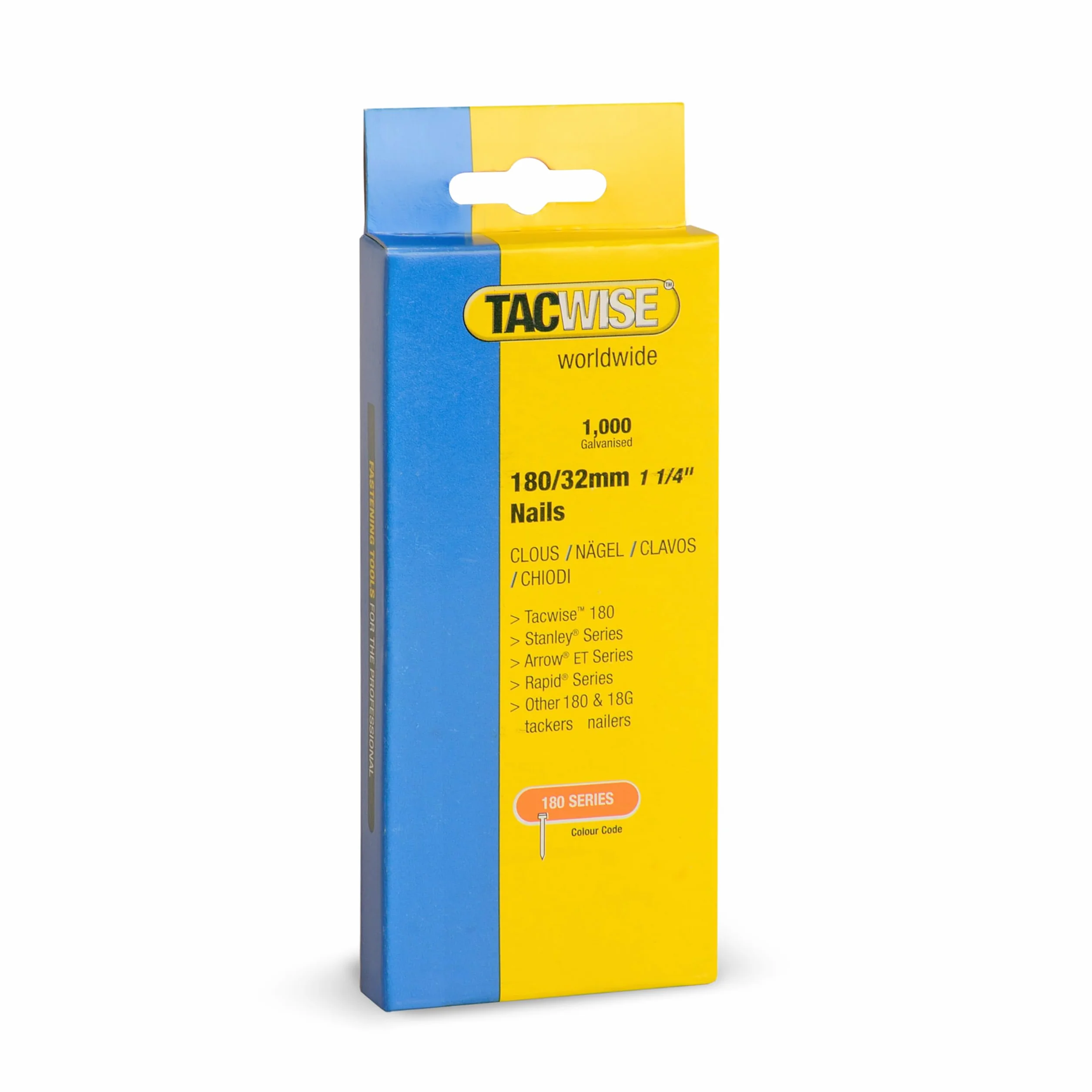 Tacwise 0363 Chiodi Brad Galvanizzati Tipo 18G 32 mm, Confezione da 1000
