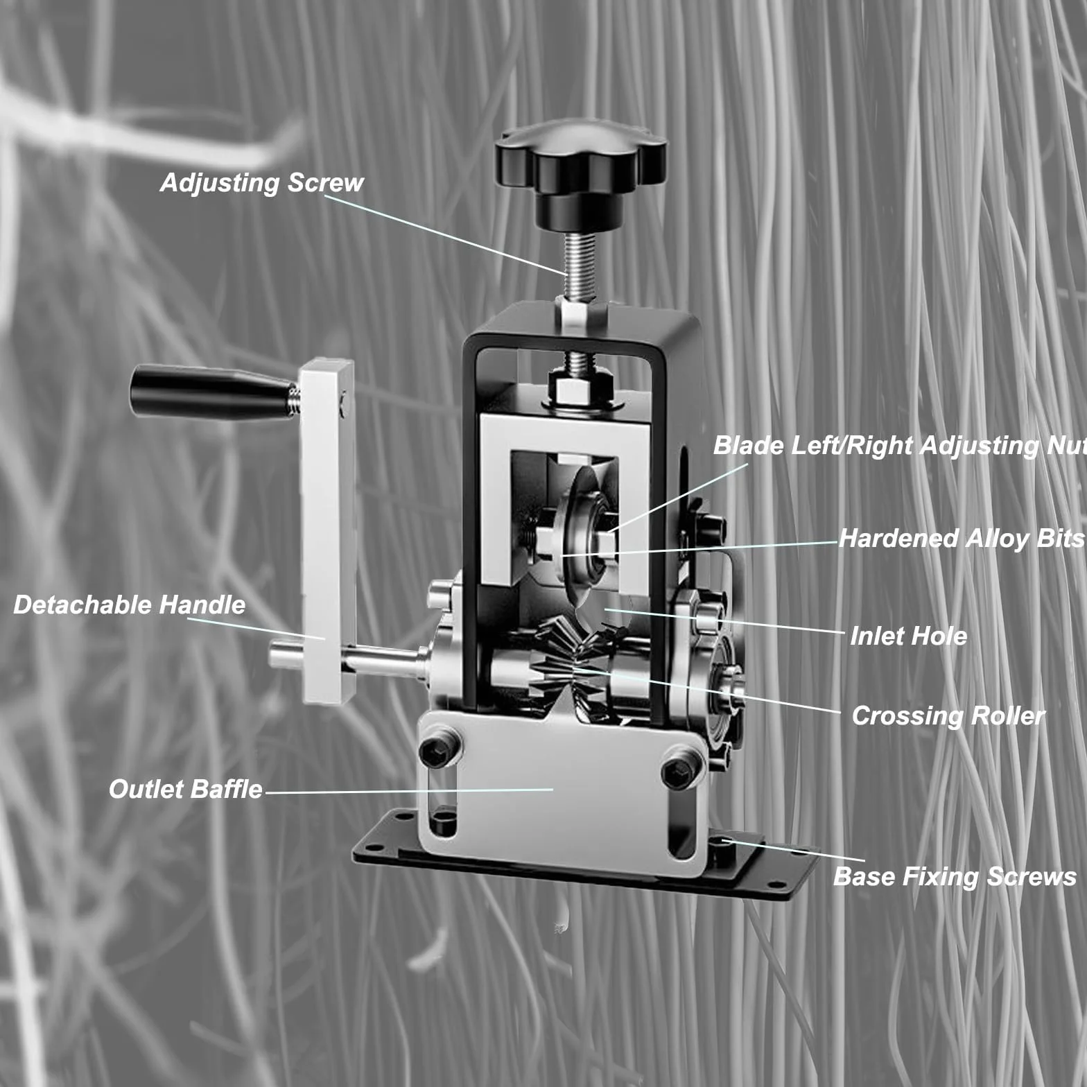 Spelacavi Elettrici Manuale/Automatico 1-25 mm, Spelafili per Riciclaggio Fili di Scarto Argento