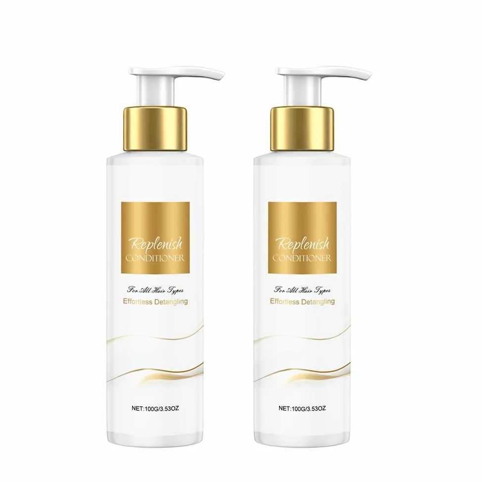 Balsamo ricostituente districante for tutti i tipi di capelli | Nutre in profondità, ripara i capelli danneggiati, idrata a lunga durata, liscia l'effetto crespo(2PCS)