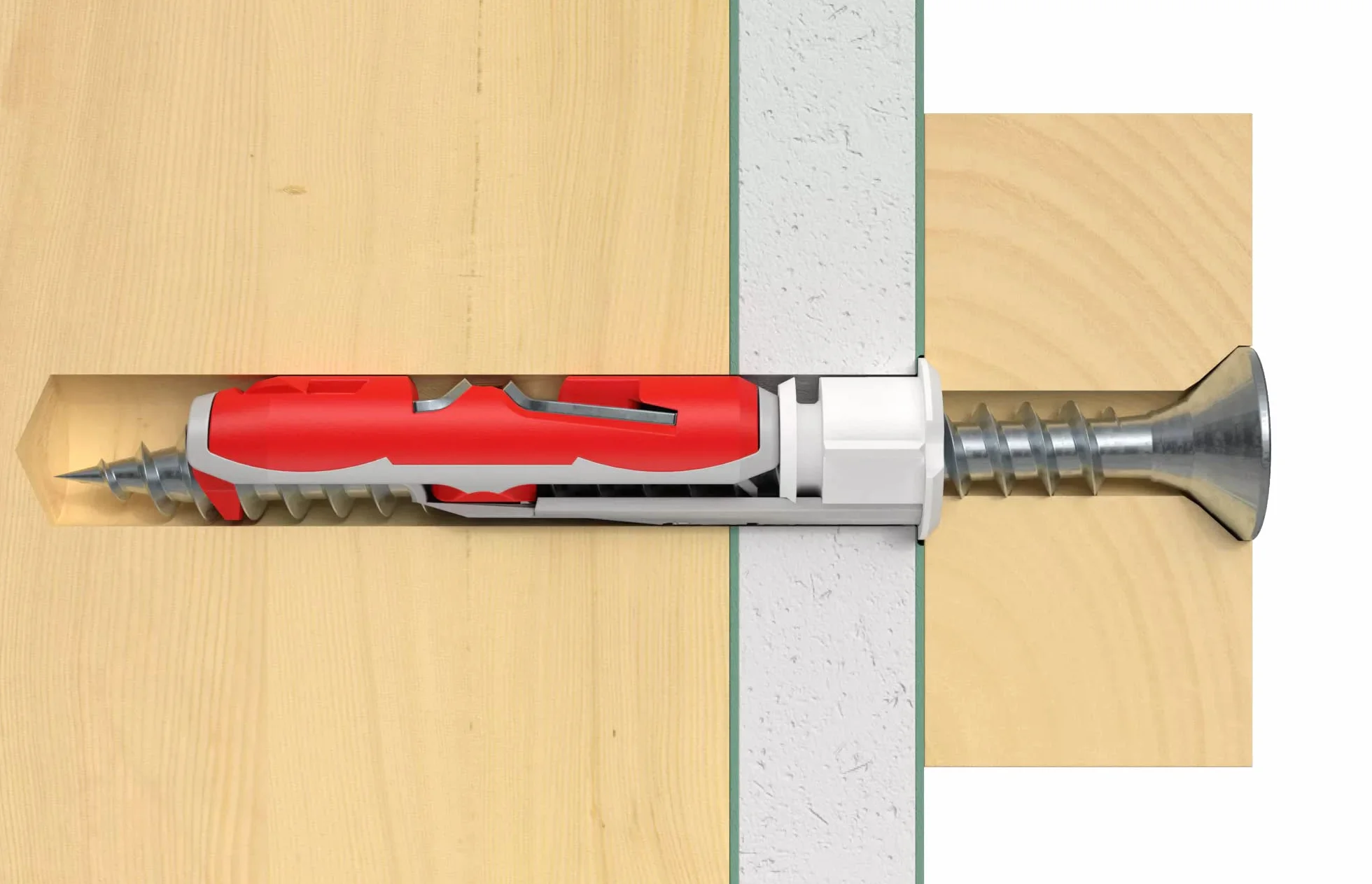 Fischer DuoTec 10mm Tasselli con Vite per Carichi Pesanti su Cartongesso