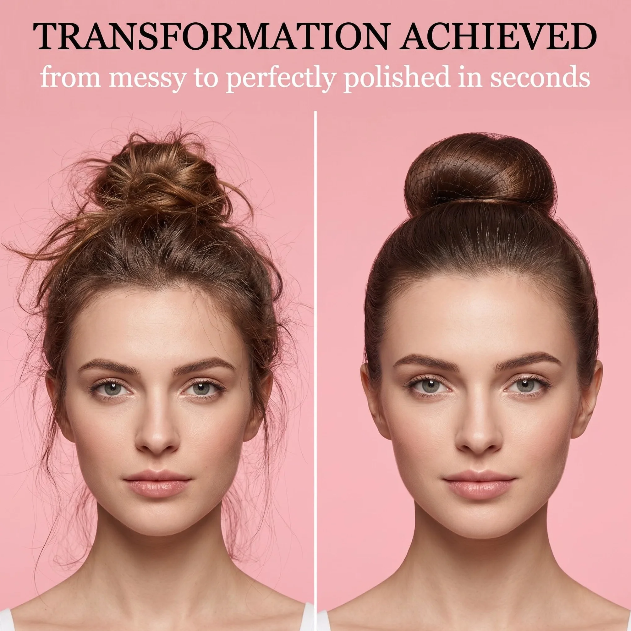 24 Pezzi Retine per Capelli, Ciambella per Chignon e Chignon Facile per Capelli, Invisibile e Confezionate Singolarmente (per Bambini, Ballo, Cucina e Uso Quotidiano)