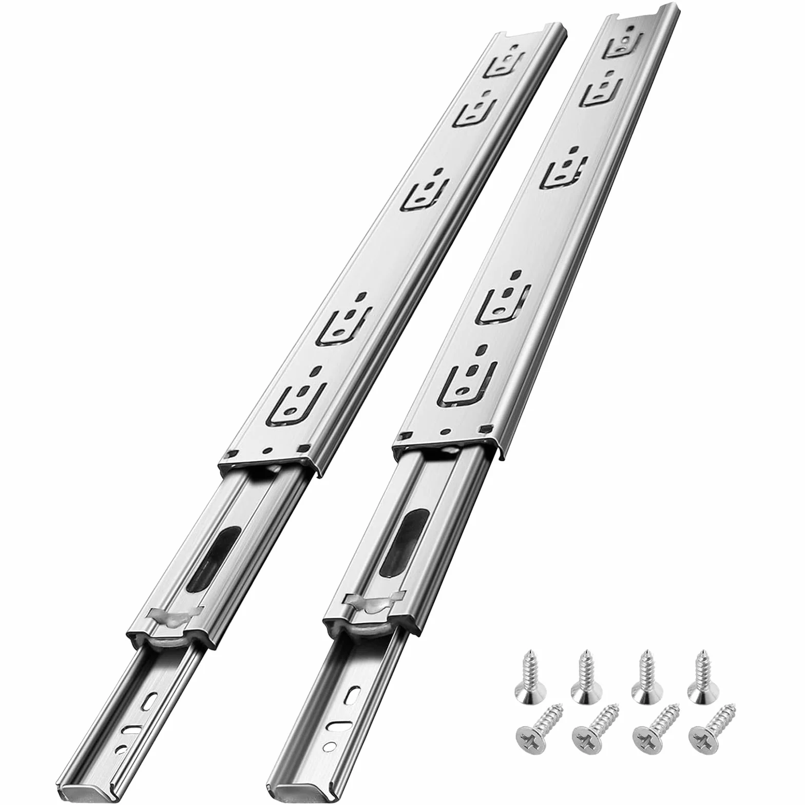 Aolisheng guide per cassetti con cuscinetti a sfera 300 mm acciaio inox 45 kg (1 paio)