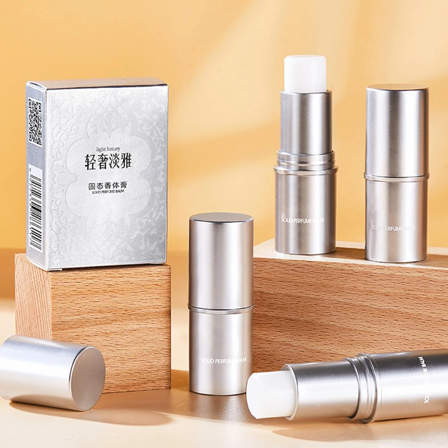 Pocket Balm Perfume, balsamo tascabile in tubetto di rossetto, forniture quotidiane per viaggi d'affari, viaggi, casa, lavoro, appuntamenti, riunioni Samuliy