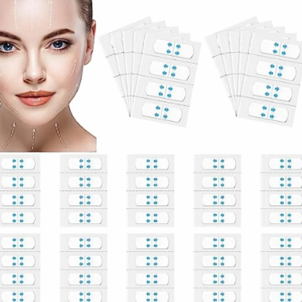 Cerotti per il Lifting Facciale Set da 100 Pezzi di Adesivi Make up Antirughe ideale per Occhi, Occhiaie, Borse, Doppio mento e Fronte Maschere Adesive per il Viso ideale per Ringiovanire