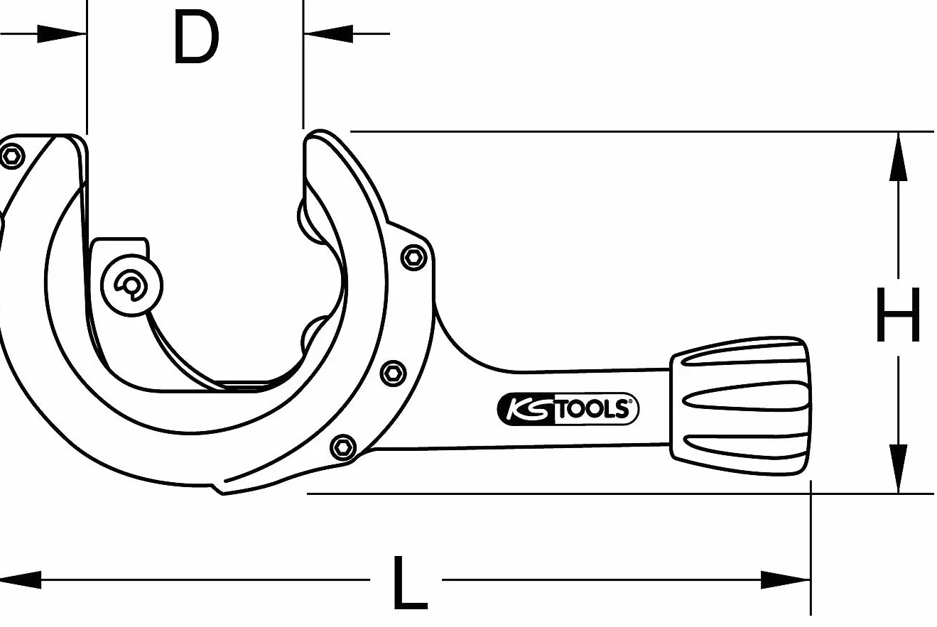 KS Tools Tagliatubi a Cricchetto 12-35mm