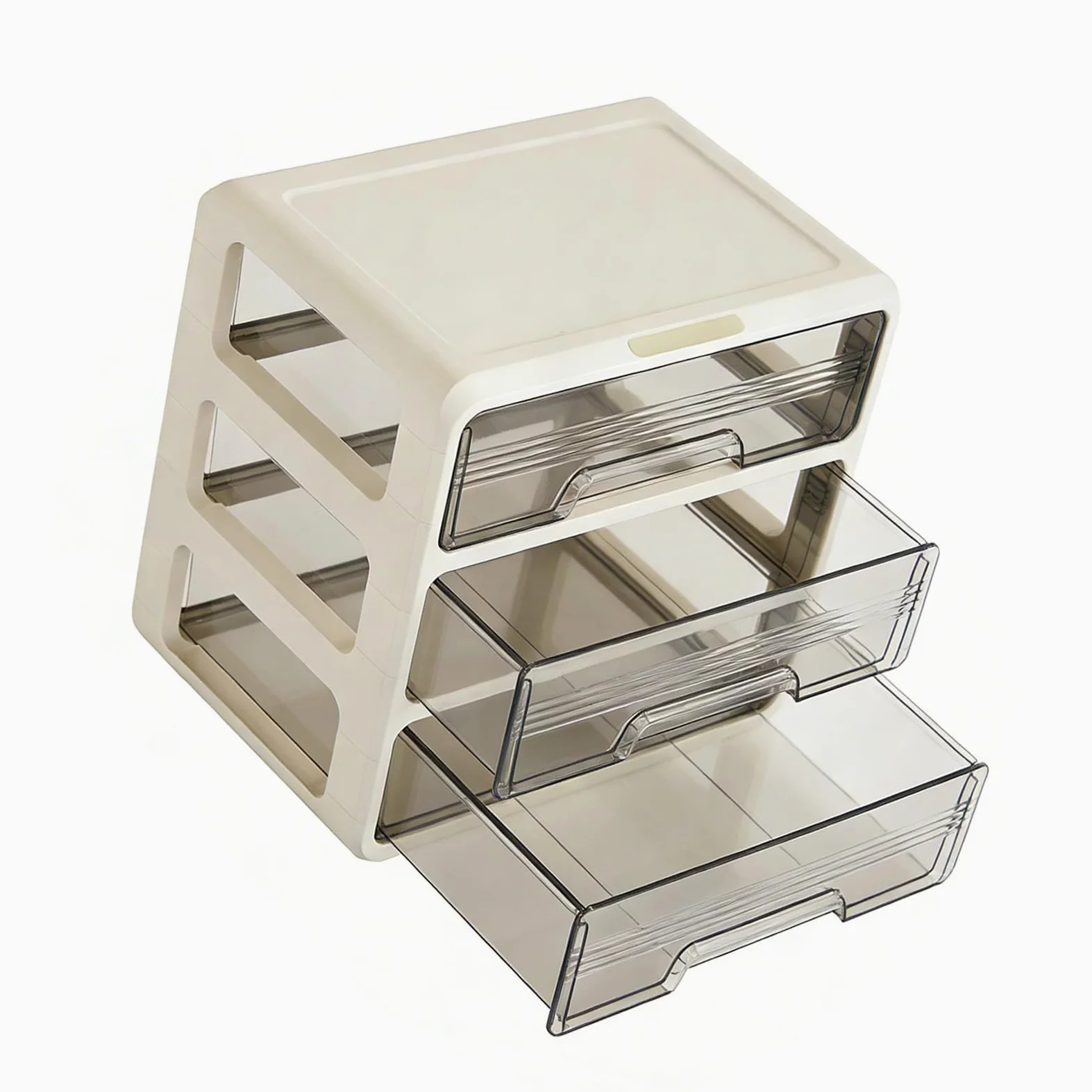 Duokon Porta Trucchi da Banco in Plastica, Contenitore Cosmetico, 11,22 X