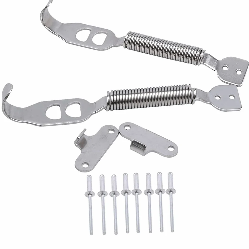 Asudaro Kit Perni A Molla per Cofano Auto, 1 Paio Clip Pannello Rivestimento Gancio Fisso Chiusure