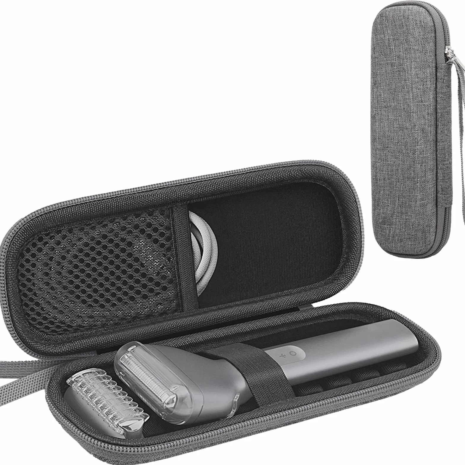 Custodia protettiva per rasoio elettrico Laifen T1 Pro, custodia rigida per le versioni barba corta e lunga, resistente agli urti, all'acqua e ai graffi. (grigio)