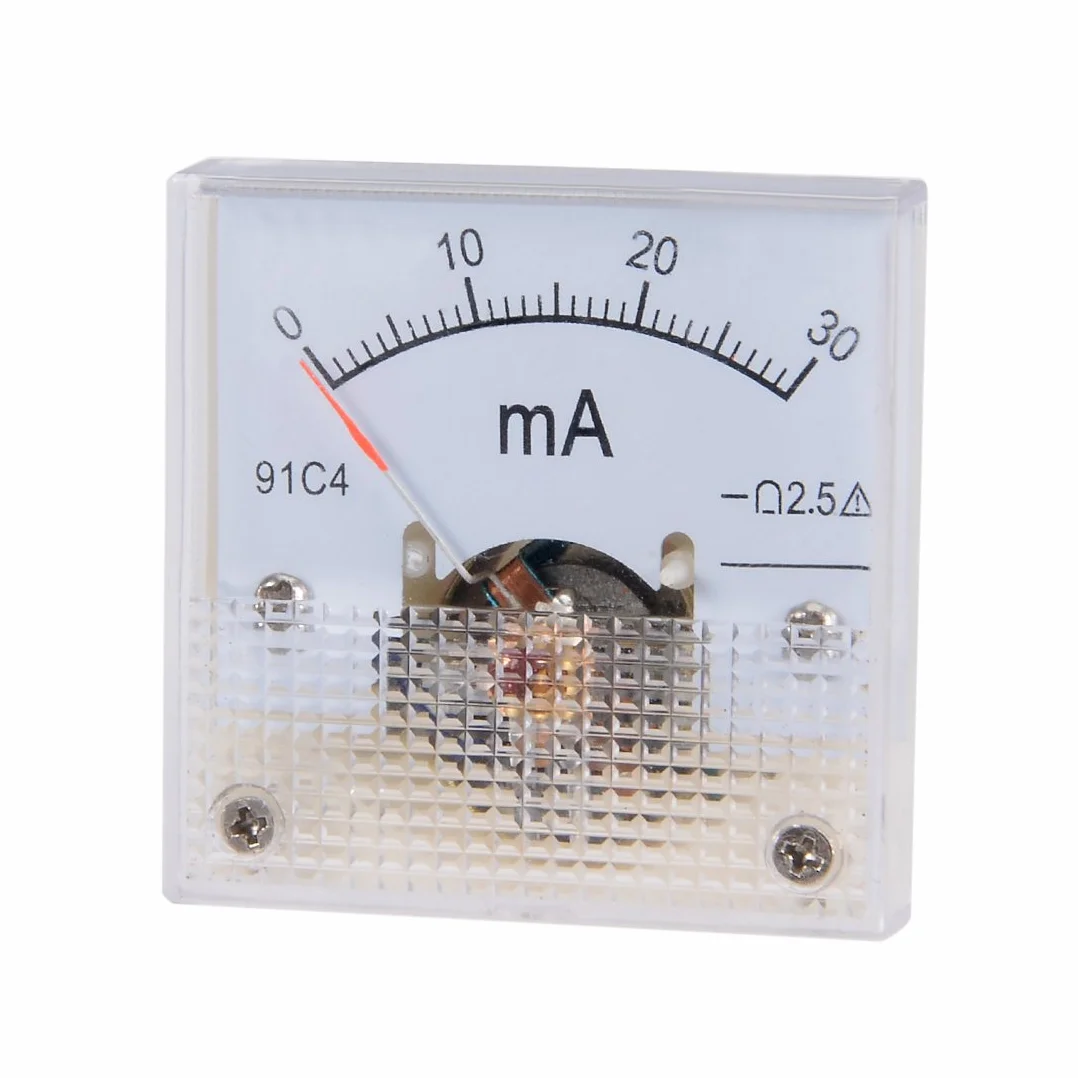 Sourcingmap misuratore di corrente analogica DC 0-30 mA 91 C4 amperometro