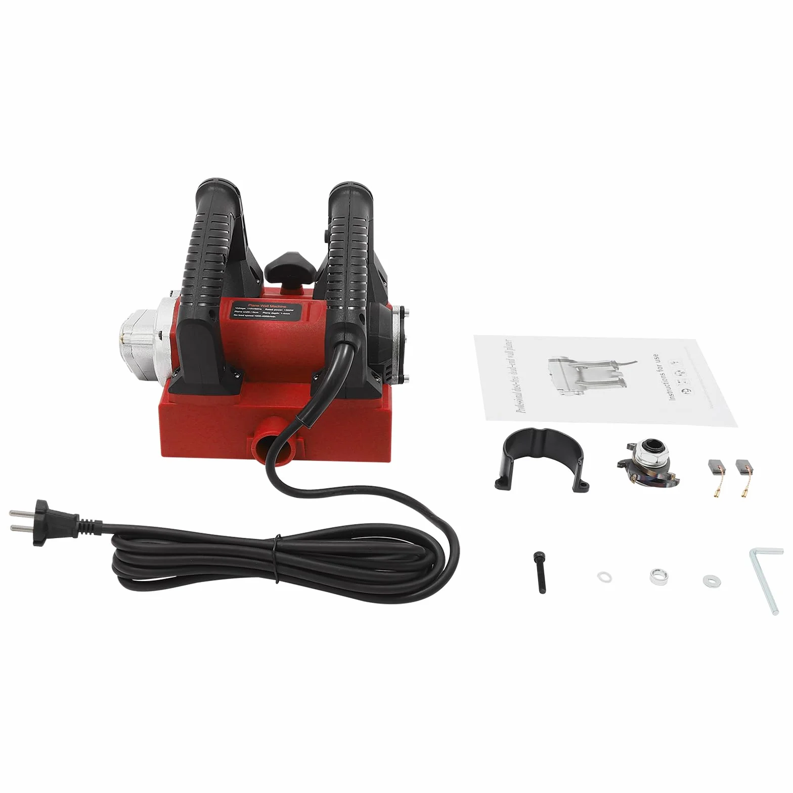 Smerigliatrice per Calcestruzzo 1300 W 4000 giri/min Piallatrice Elettrica da Parete Profondità Regolabile