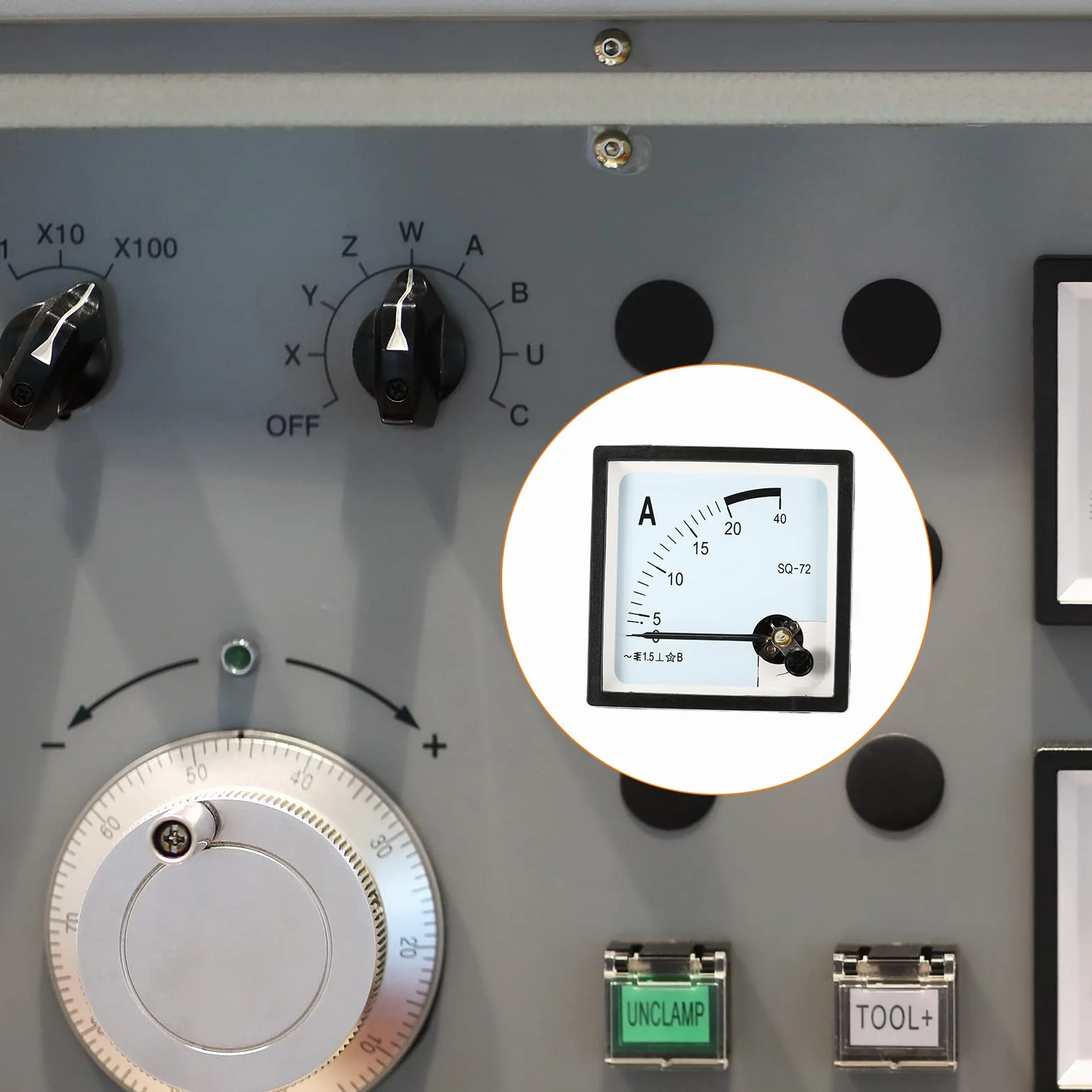 YOKIVE SQ72 Ampere Metro Amperometro Pannello Analogico AC 0-20A