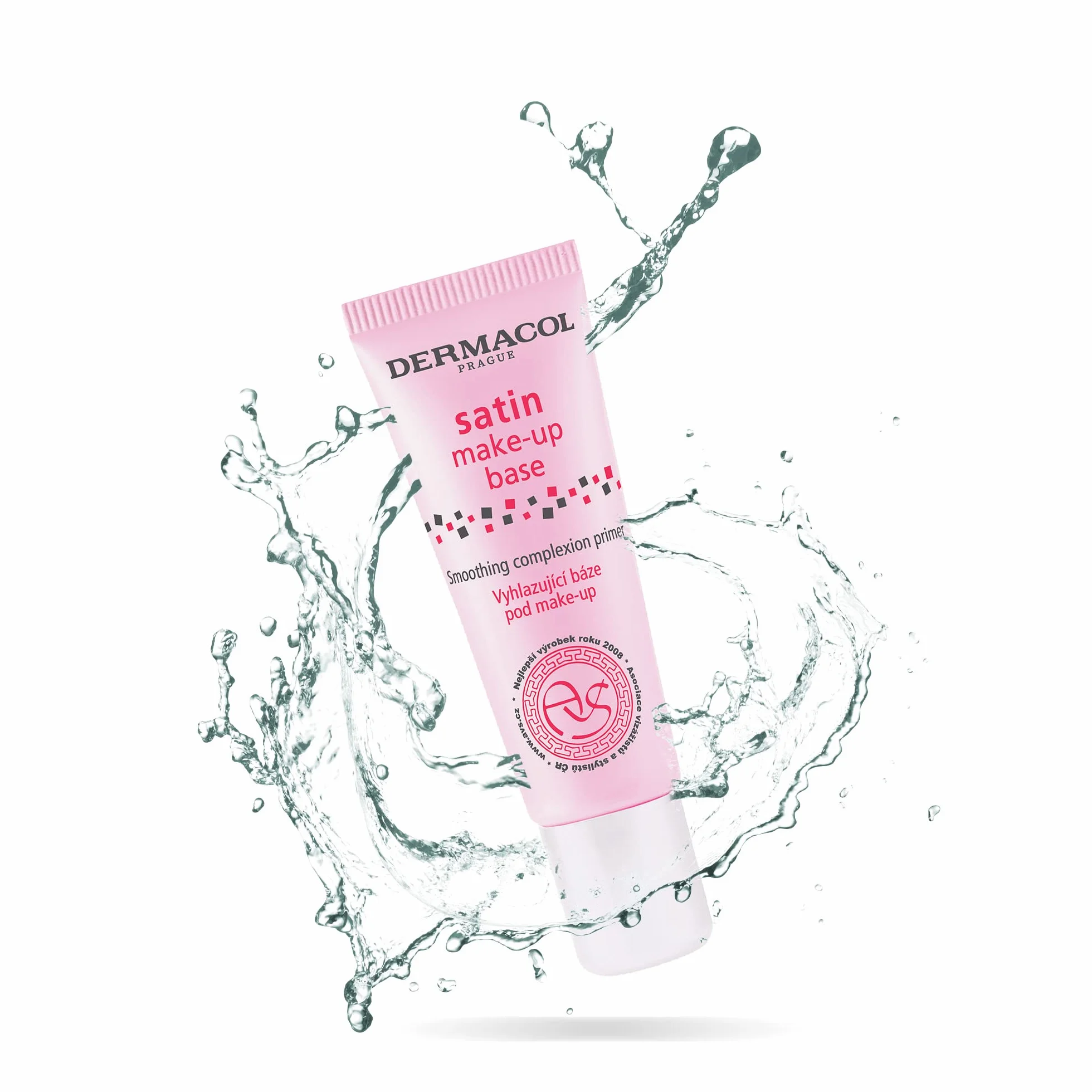 Dermacol - Base trucco satinata, primer viso opaco per rughe e pori, primer trucco trasparente per pelli grasse, secche e miste, primer riempitivo dei pori facile da sfumare, senza conservanti, 10 ml