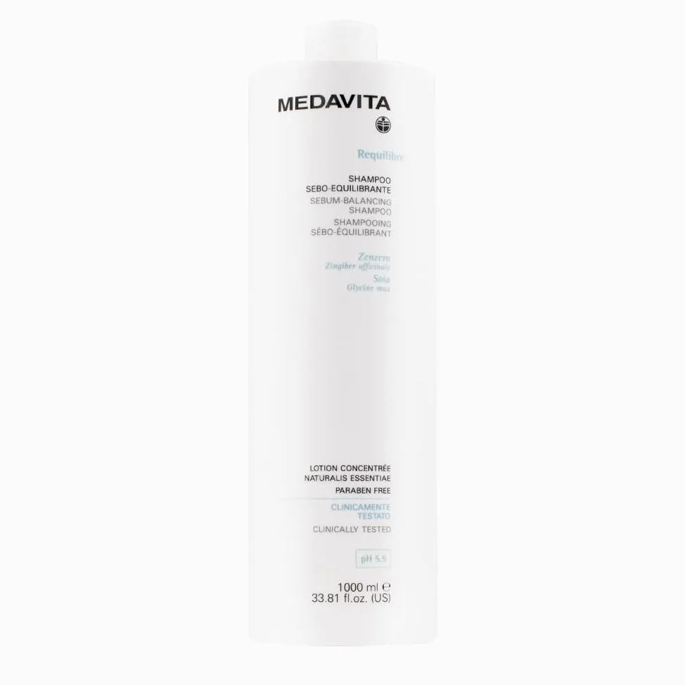Medavita requilibre shampoo sebo equilibrante, ph 5.5 allo zenzero sebum balancing with ginger - 1000 ml