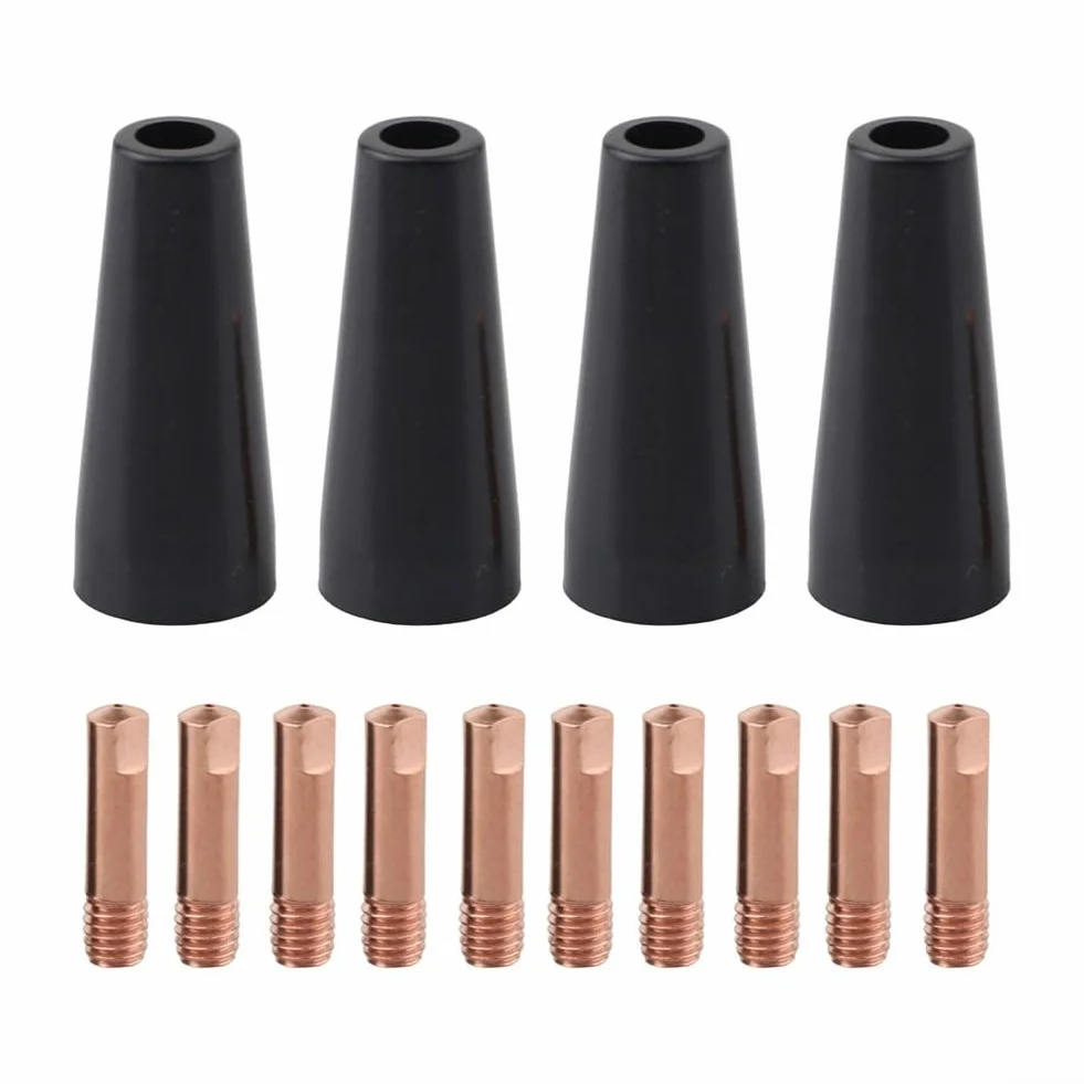 Kit punte ugelli saldatura MIG 0,9 mm 15AK MB15 rame 14 pezzi