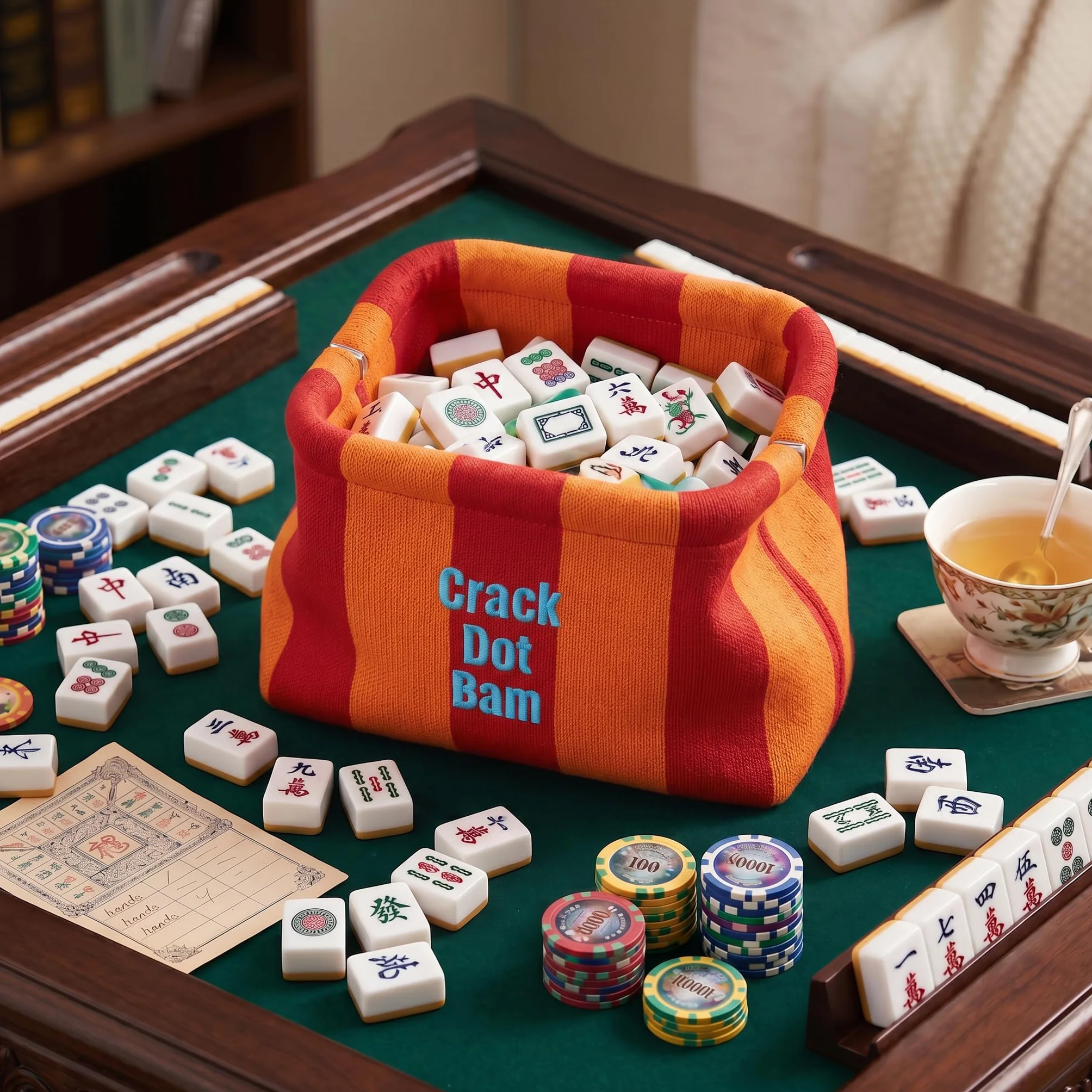 Borsa per il trucco in maglia a righe personalizzata, borsa da toilette ricamata personalizzata con grande capacità, regali per damigella d'onore per donne, borsa portaoggetti Mahjong adatta