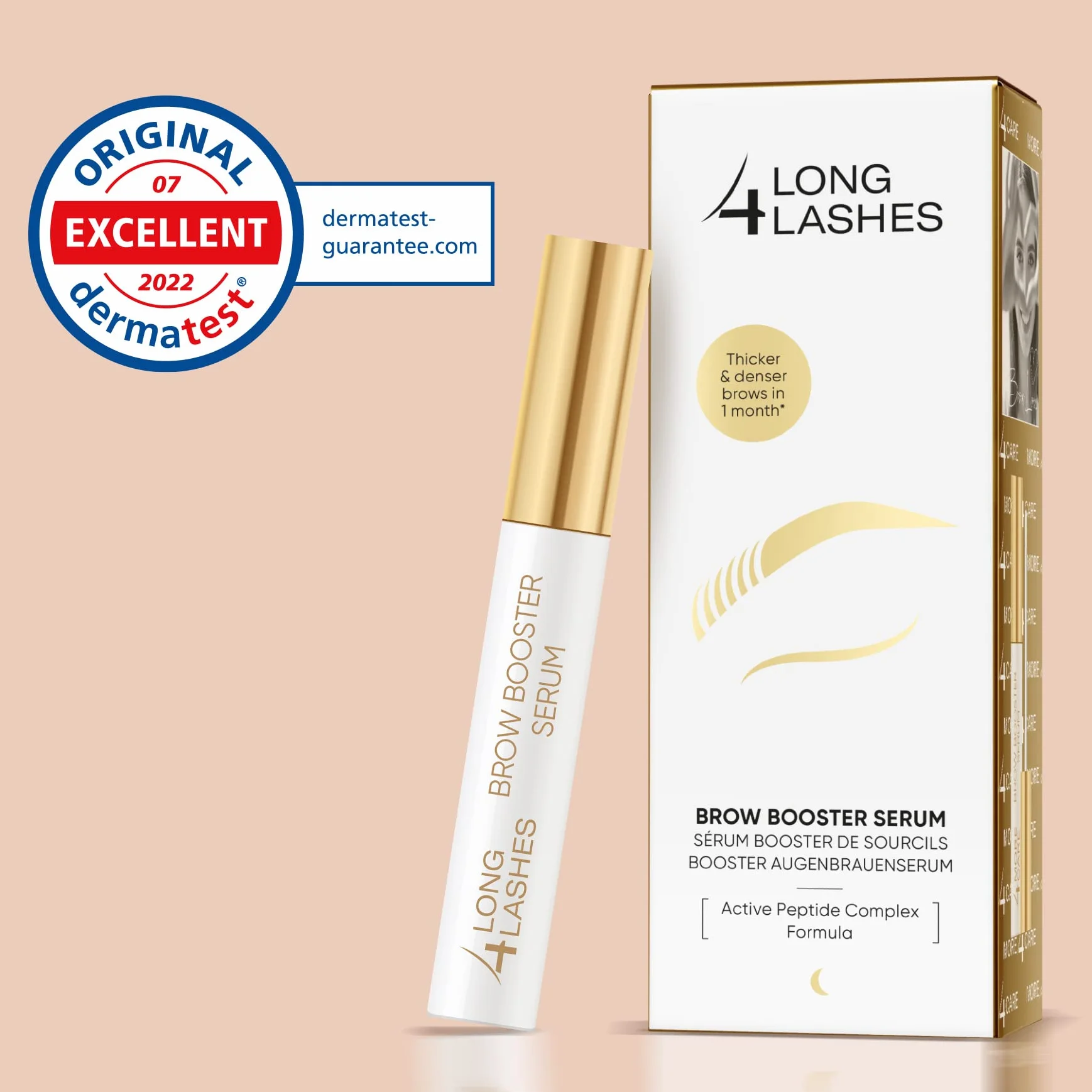 Long4Lashes Booster Siero per sopracciglia by Oceanic, vegan eyebrow siero – 3 ml (confezione da 1)