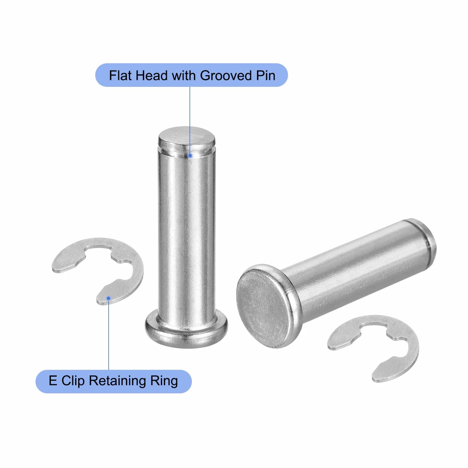 Perno Posizionamento Cilindrico M12x40mm Acciaio Inossidabile 304 QUARKZMAN
