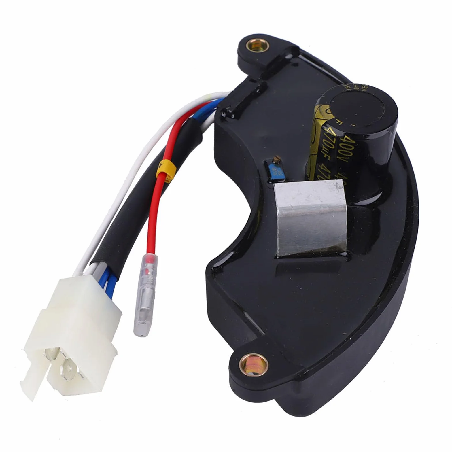 Regolatore Tensione AVR 400V 470uF 5000W per Generatore Benzina 168F Nero