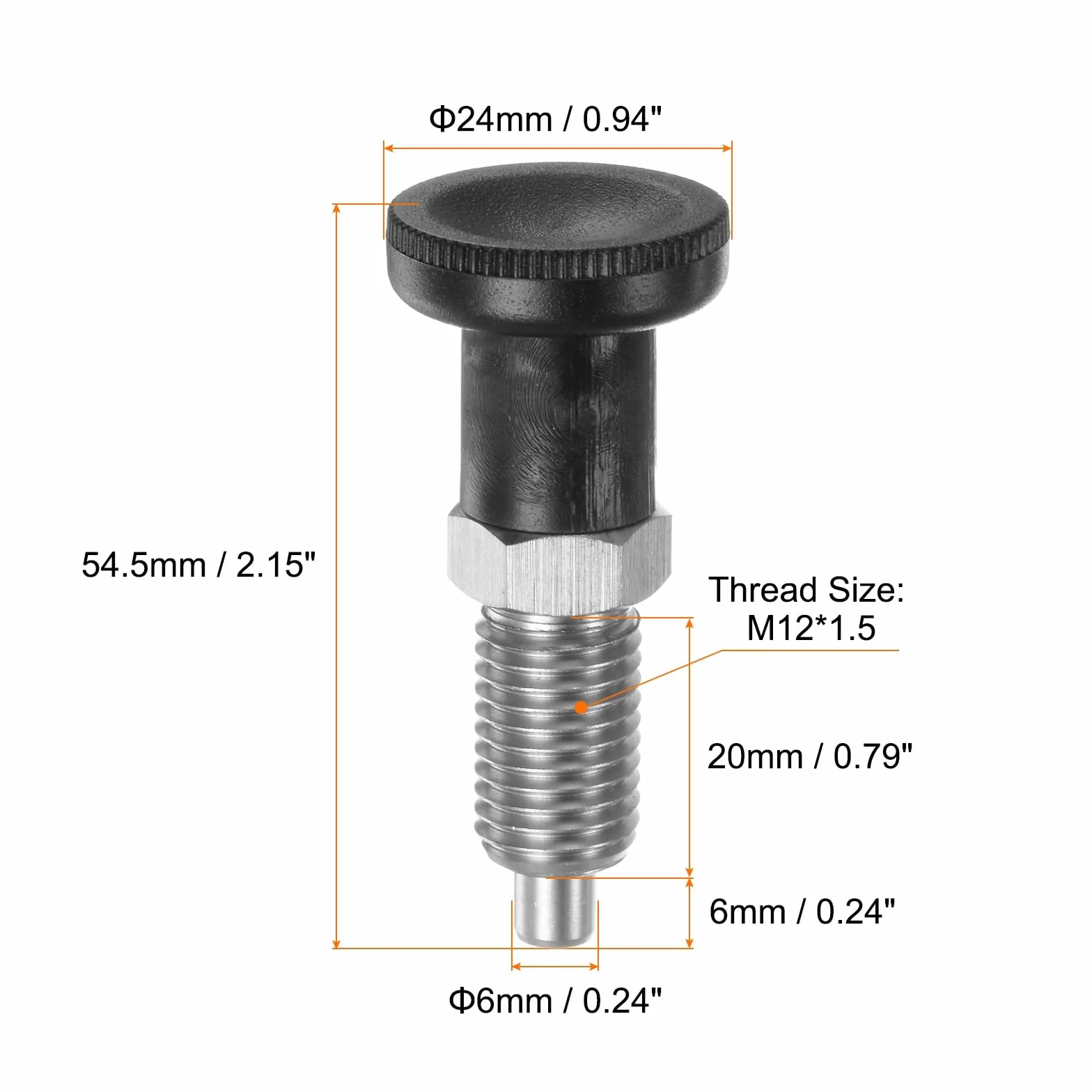 QUARKZMAN Fermo Sfera Innesto Rapido M12 Acciaio Inossidabile