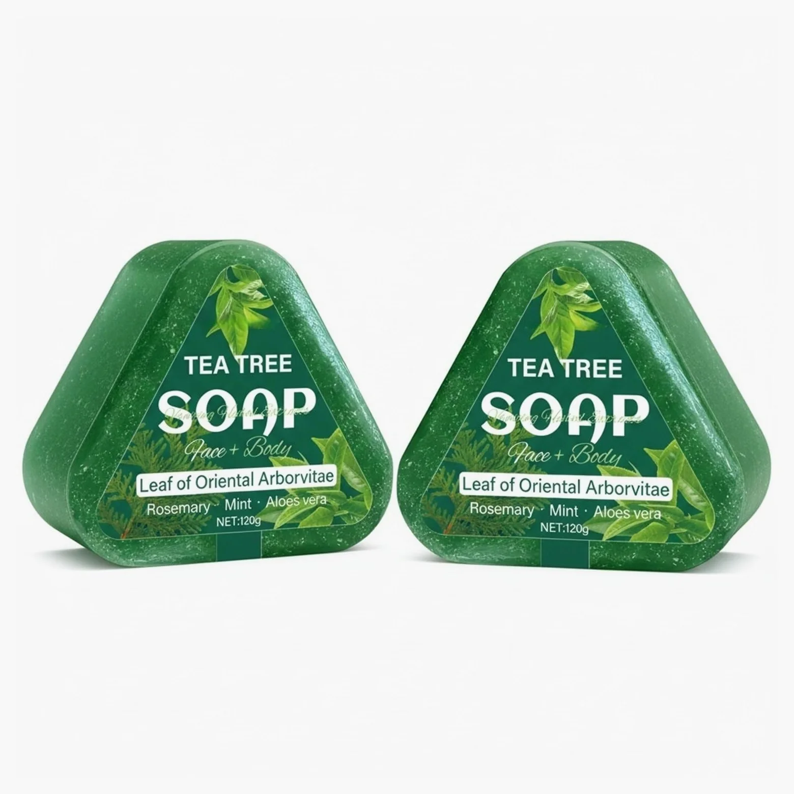 sapone all’albero del tè Shampoo solido all'albero del tè 120 g con acido ialuronico